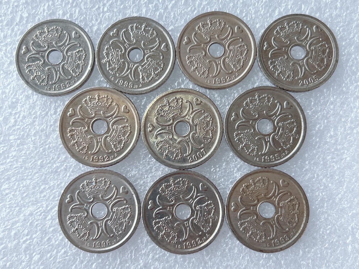 第一海外回流一元起拍收藏 散币专场 第65期 丹麦1克朗硬币 10枚