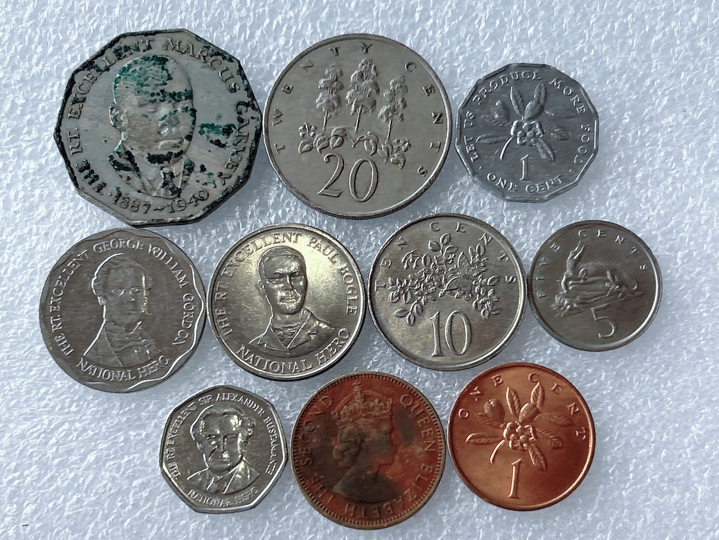 第一海外回流一元起拍收藏 散币专场 第65期 牙买加硬币 10枚