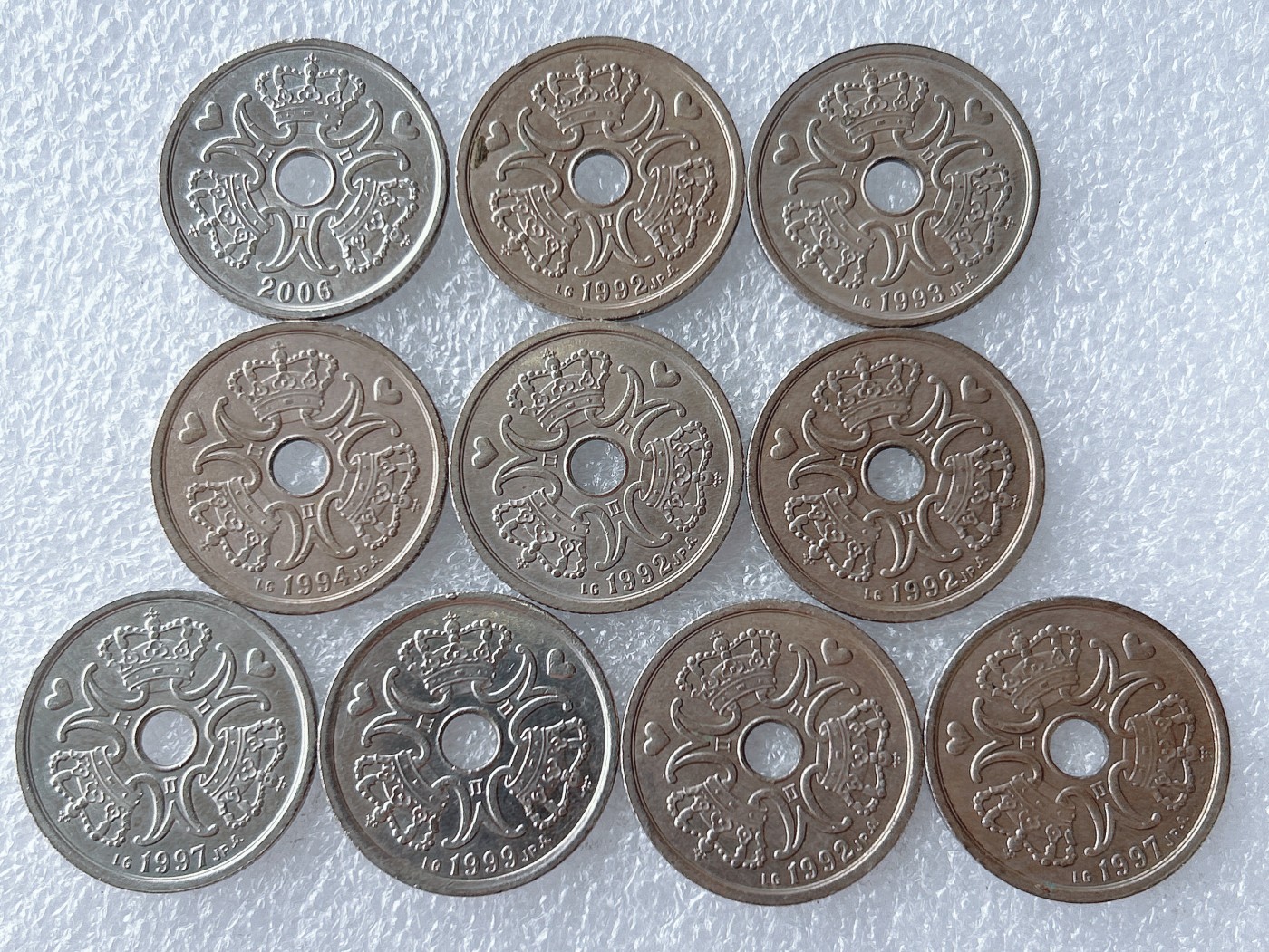 第一海外回流一元起拍收藏 散币专场 第65期 丹麦2克朗 10枚