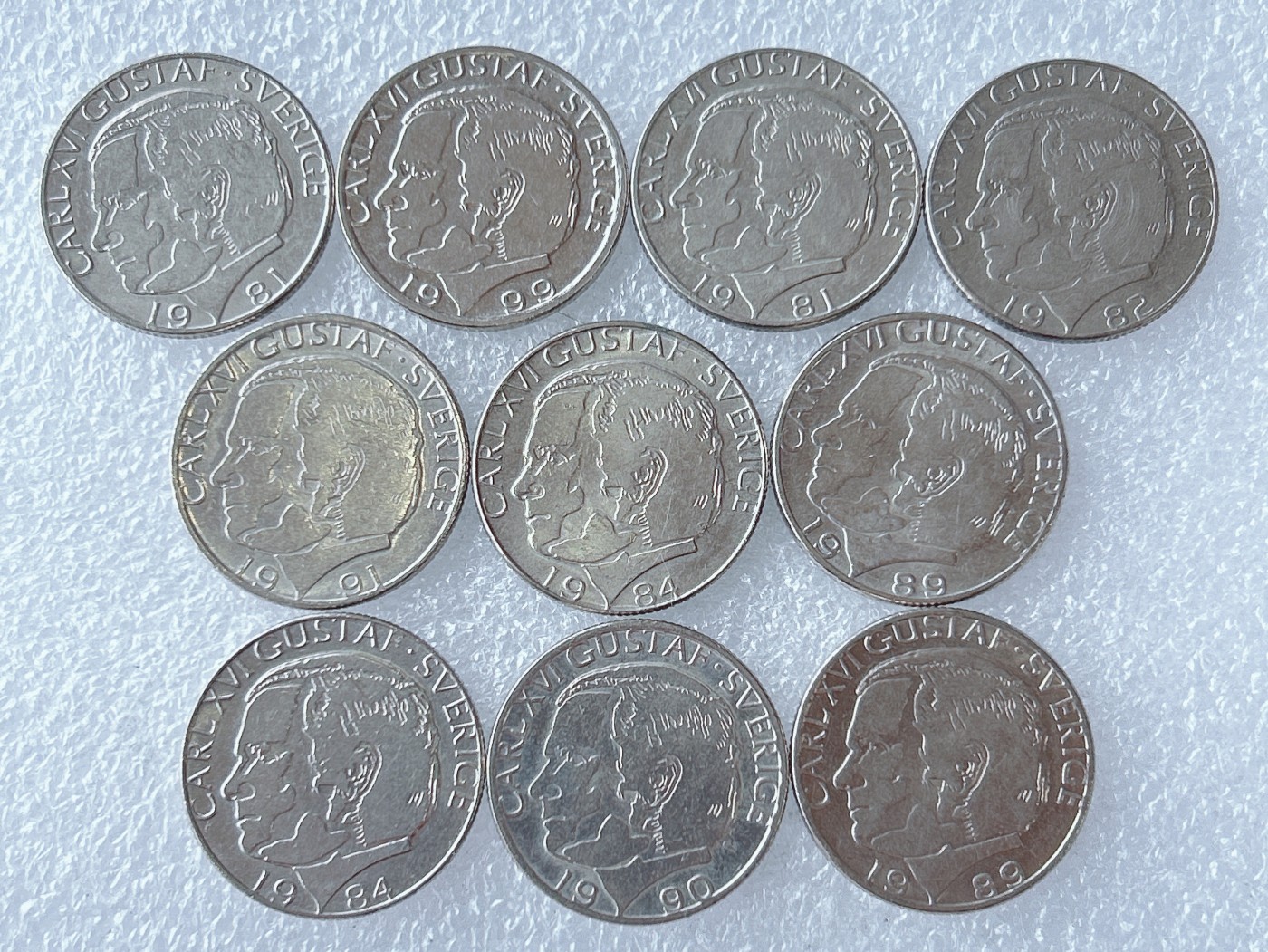 第一海外回流一元起拍收藏 散币专场 第65期 瑞典1克朗硬币 10枚
