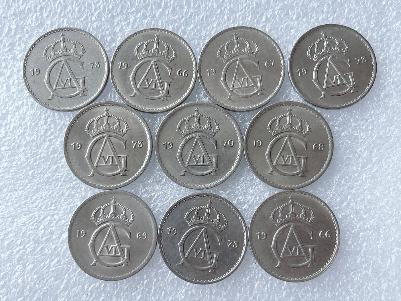 第一海外回流一元起拍收藏 散币专场 第65期 瑞典50欧尔 10枚