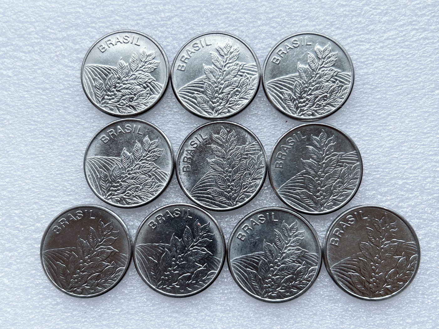 第一海外回流一元起拍收藏 散币专场 第65期 巴西80年代5克鲁塞罗 10枚