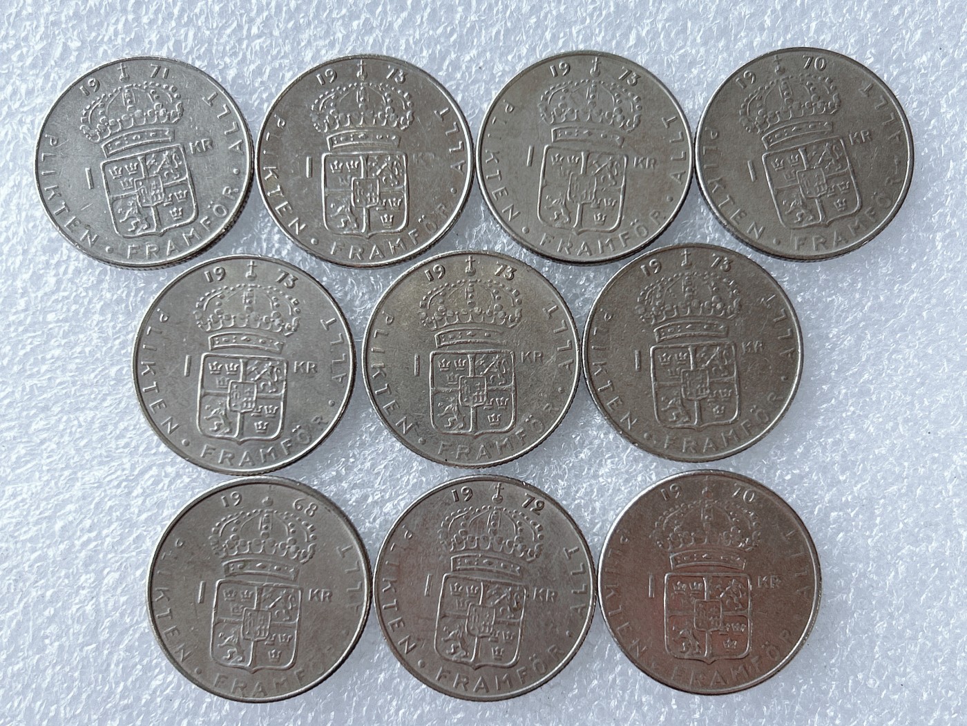 第一海外回流一元起拍收藏 散币专场 第65期 瑞典1克朗 10枚