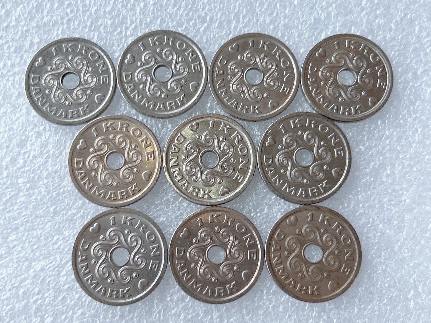 第一海外回流一元起拍收藏 散币专场 第65期 丹麦1克朗硬币 10枚