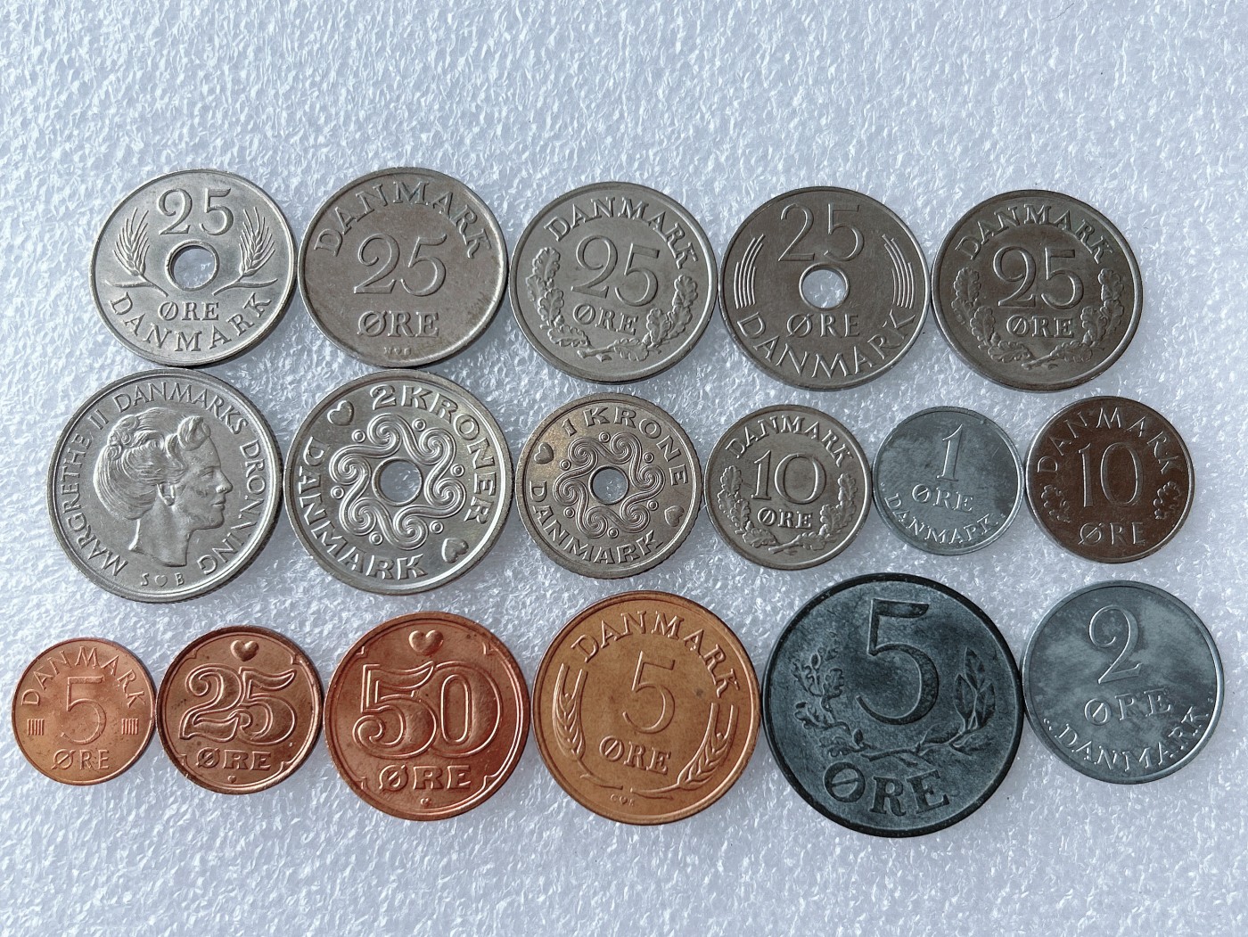 第一海外回流一元起拍收藏 散币专场 第65期 丹麦硬币 17枚 无重复