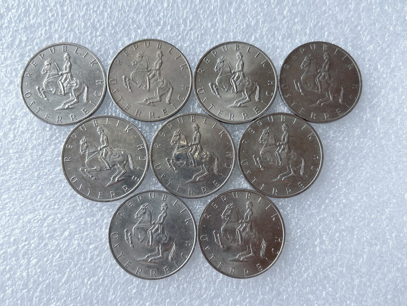 第一海外回流一元起拍收藏 散币专场 第65期 奥地利5先令 9枚