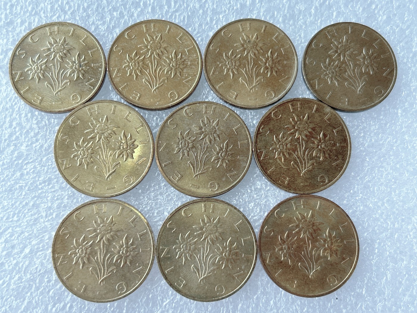 第一海外回流一元起拍收藏 散币专场 第65期 奥地利1先令 10枚