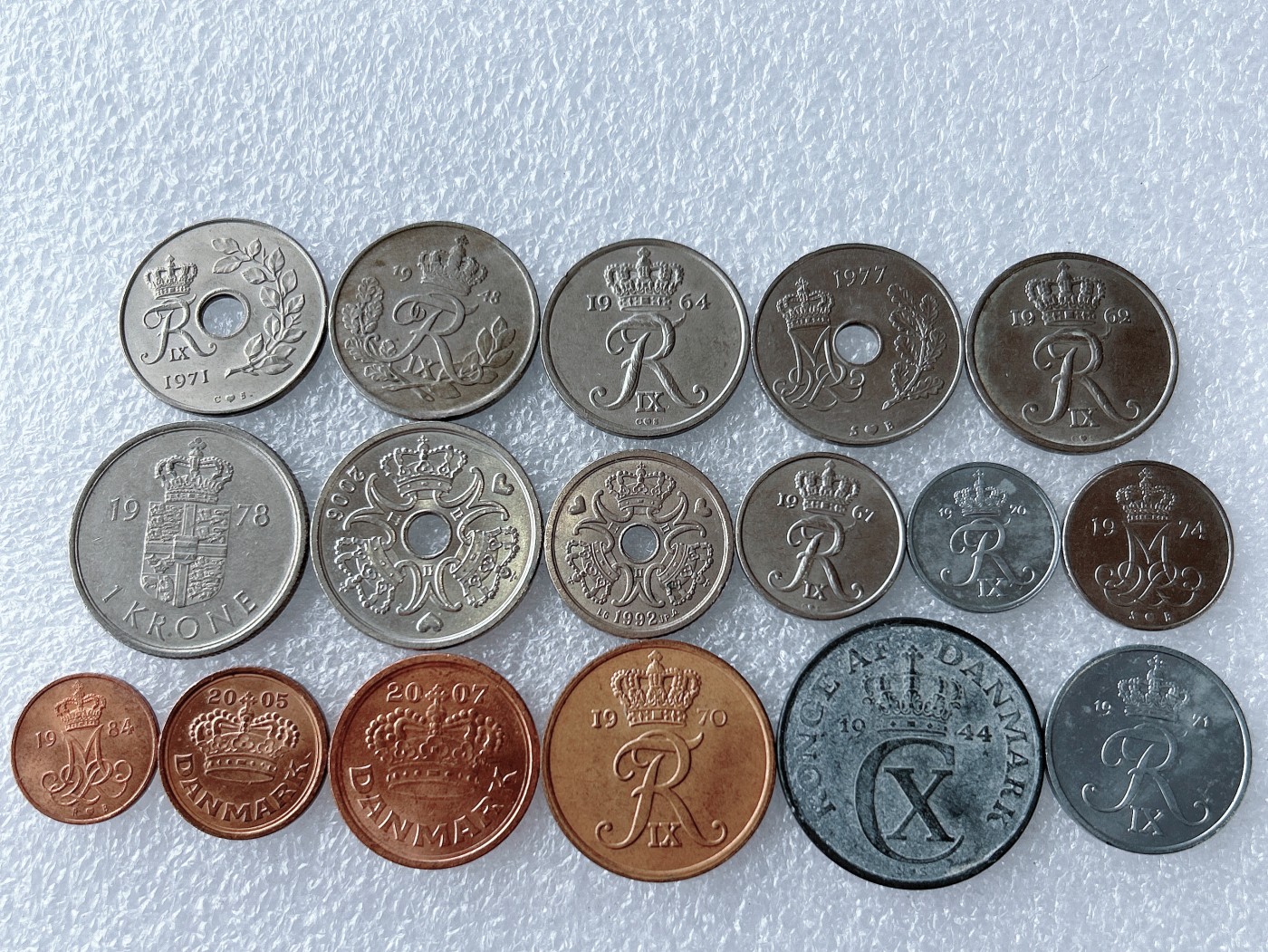 第一海外回流一元起拍收藏 散币专场 第65期 丹麦硬币 17枚 无重复