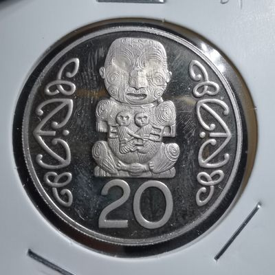 沼泽如烟--第261场 - 新西兰1991年20分精制币