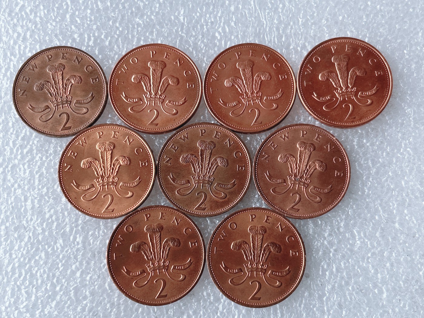 第一海外回流一元起拍收藏 散币专场 第67期 英国威尔士皇冠2便士 10枚 三个头像版