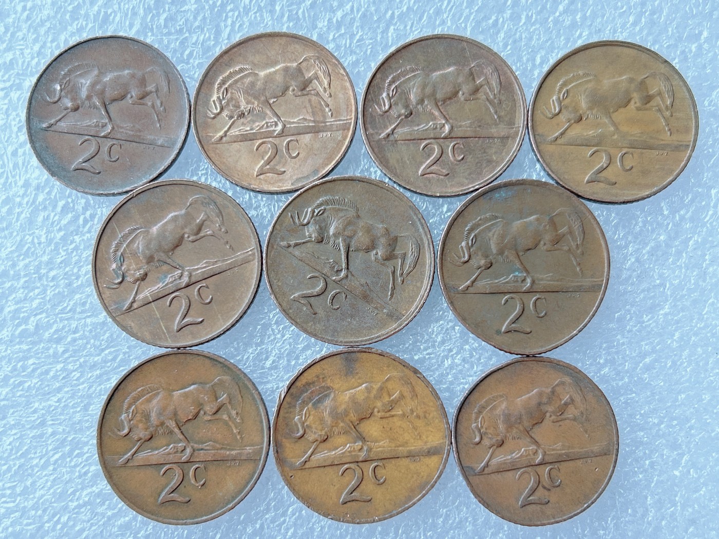 第一海外回流一元起拍收藏 散币专场 第67期 南非2分 10枚