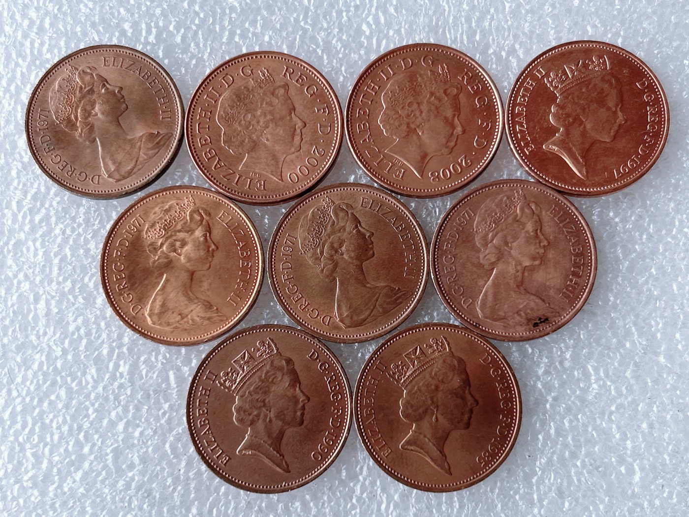 第一海外回流一元起拍收藏 散币专场 第67期 英国威尔士皇冠2便士 10枚 三个头像版