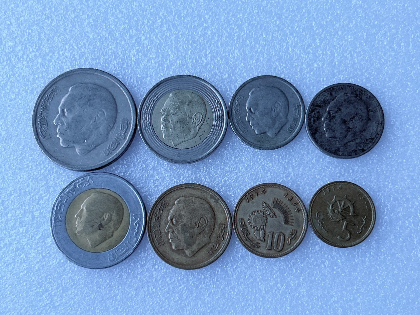 第一海外回流一元起拍收藏 散币专场 第67期 摩洛哥硬币 8枚 无重复