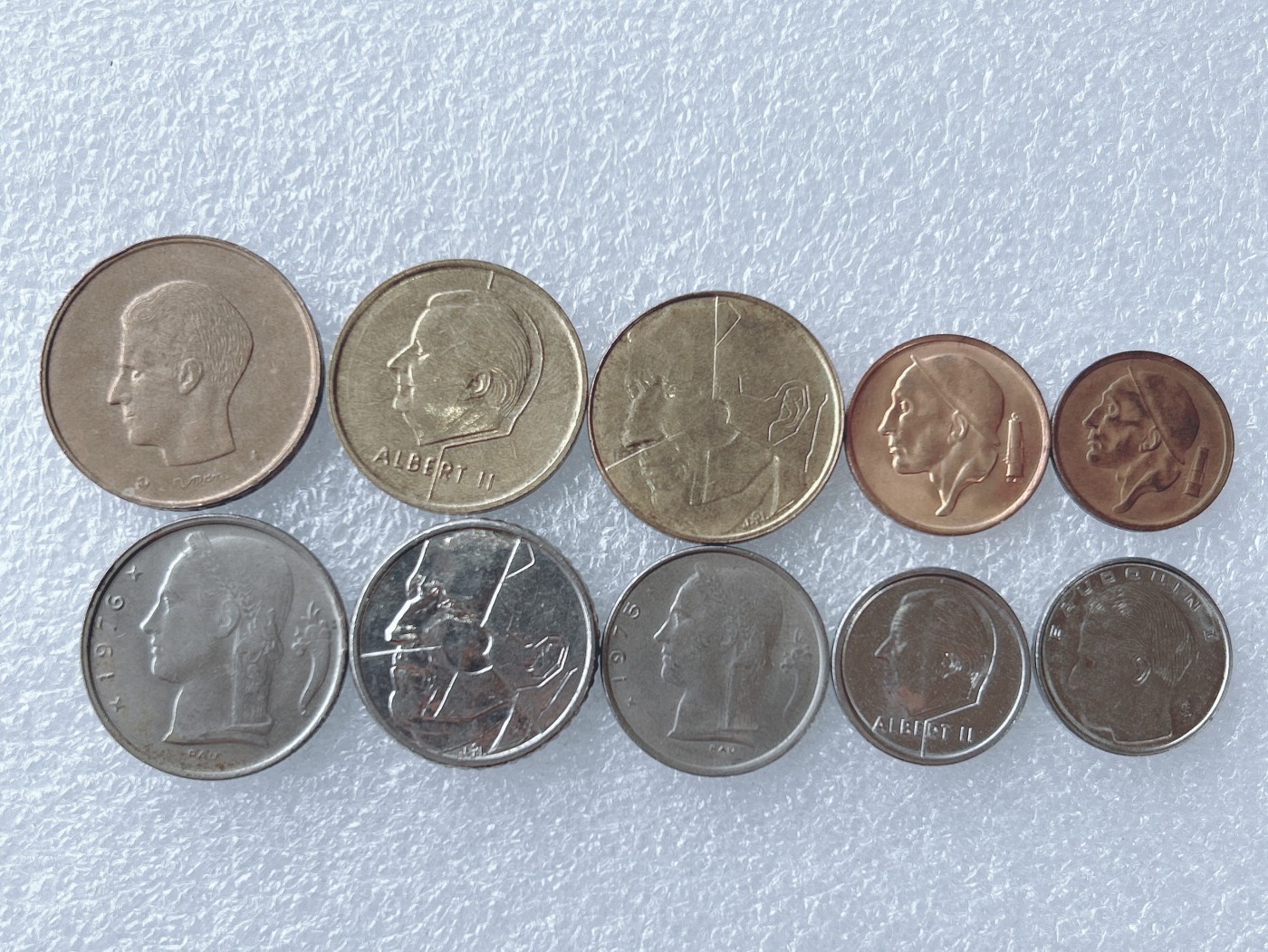 第一海外回流一元起拍收藏 散币专场 第67期 比利时硬币 10枚