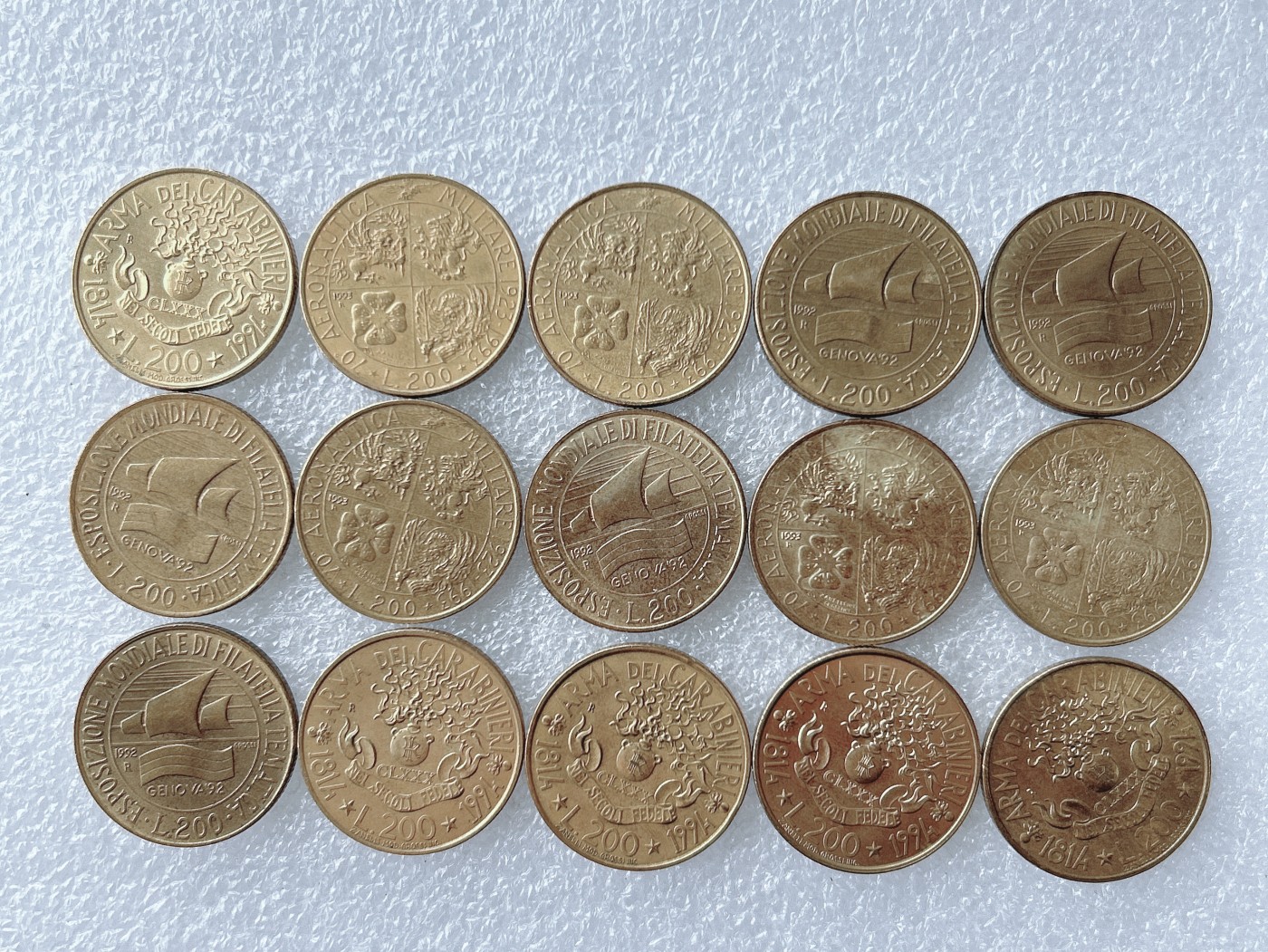 第一海外回流一元起拍收藏 散币专场 第67期 意大利多个版本200里拉 15枚