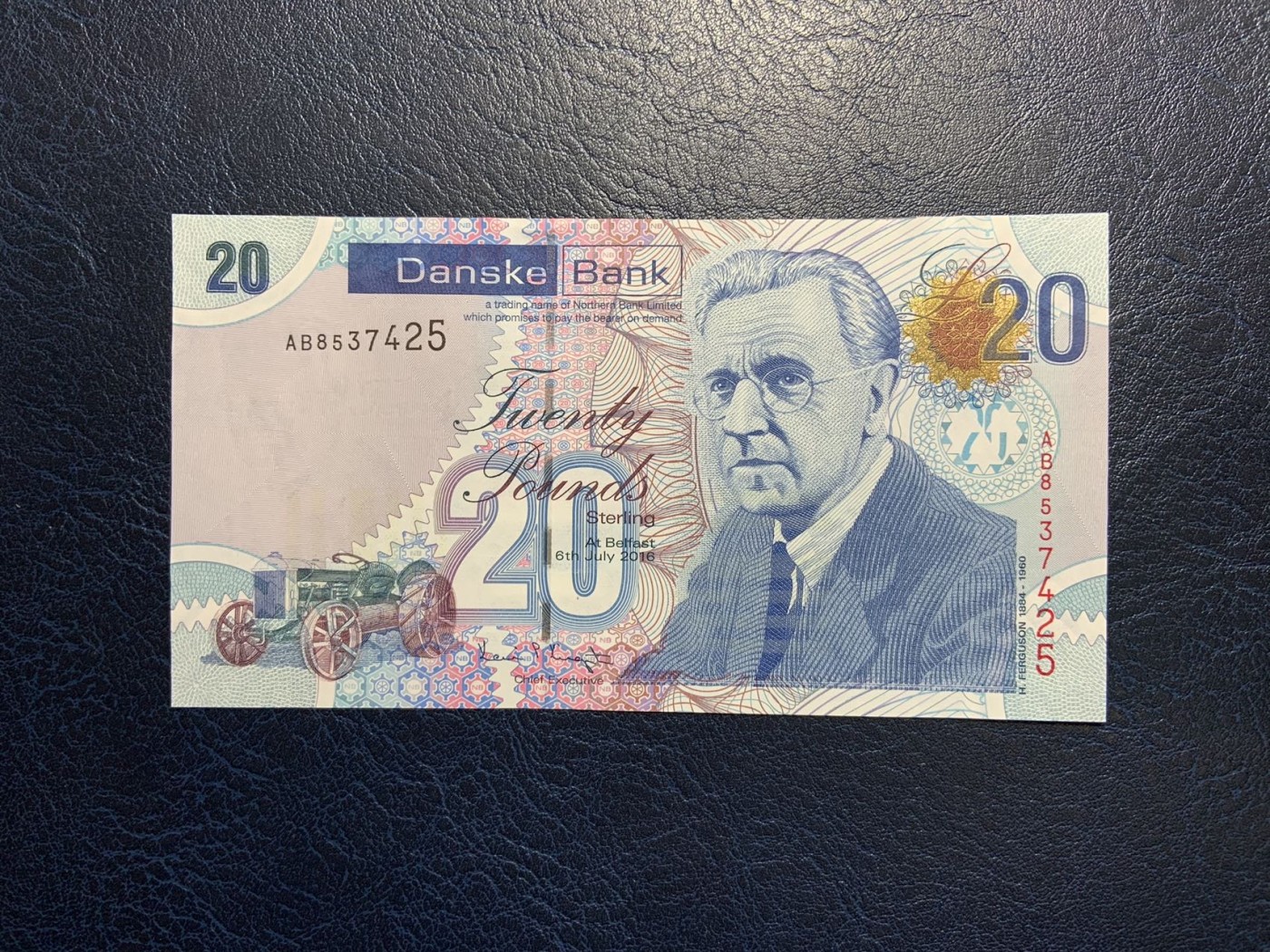 🦩收藏联盟Quantum Auction 第324期拍卖  北爱尔兰2016年20镑 品相全新UNC 发明家 弗格森