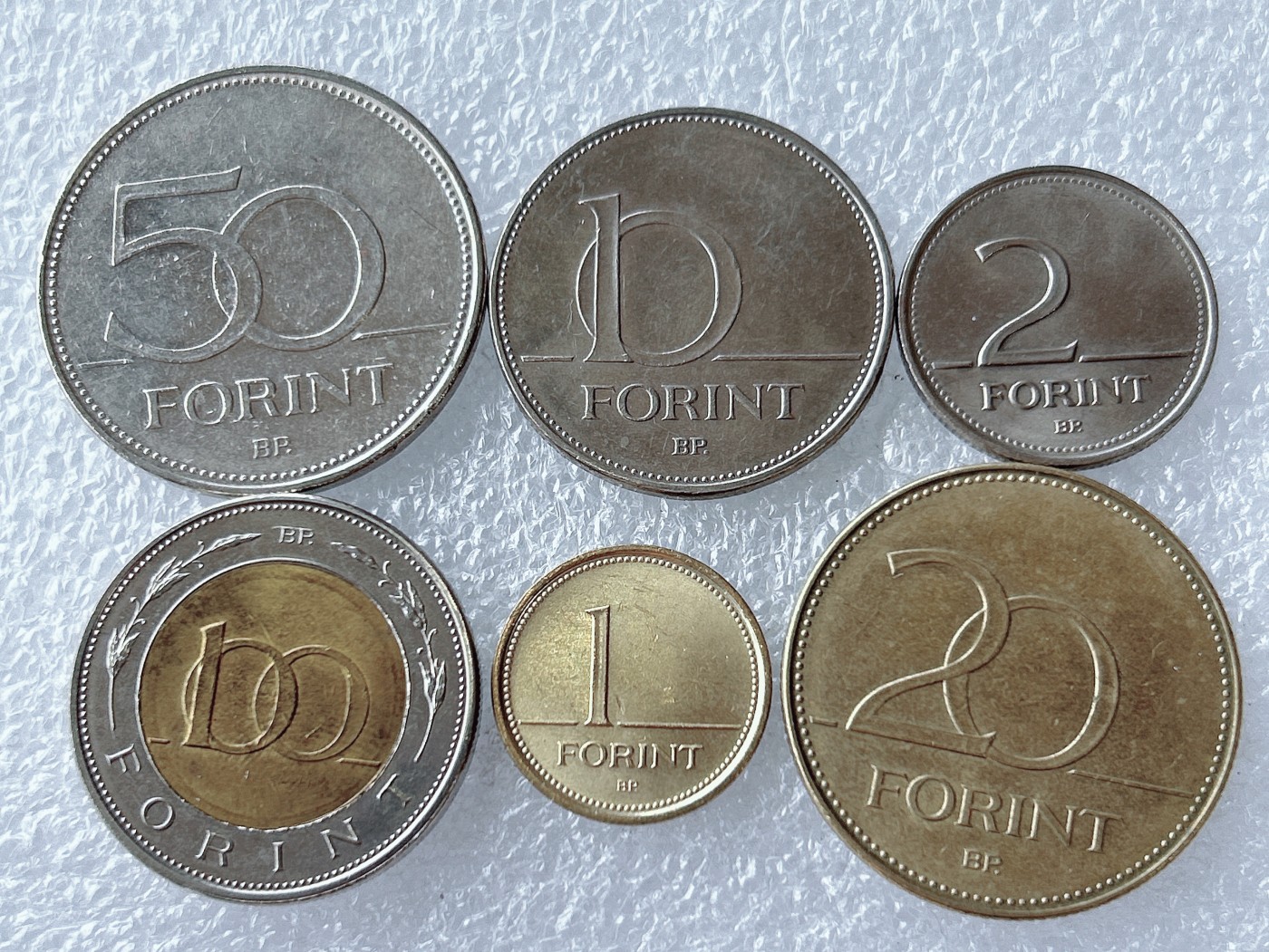 第一海外回流一元起拍收藏 散币专场 第67期 匈牙利硬币6枚套