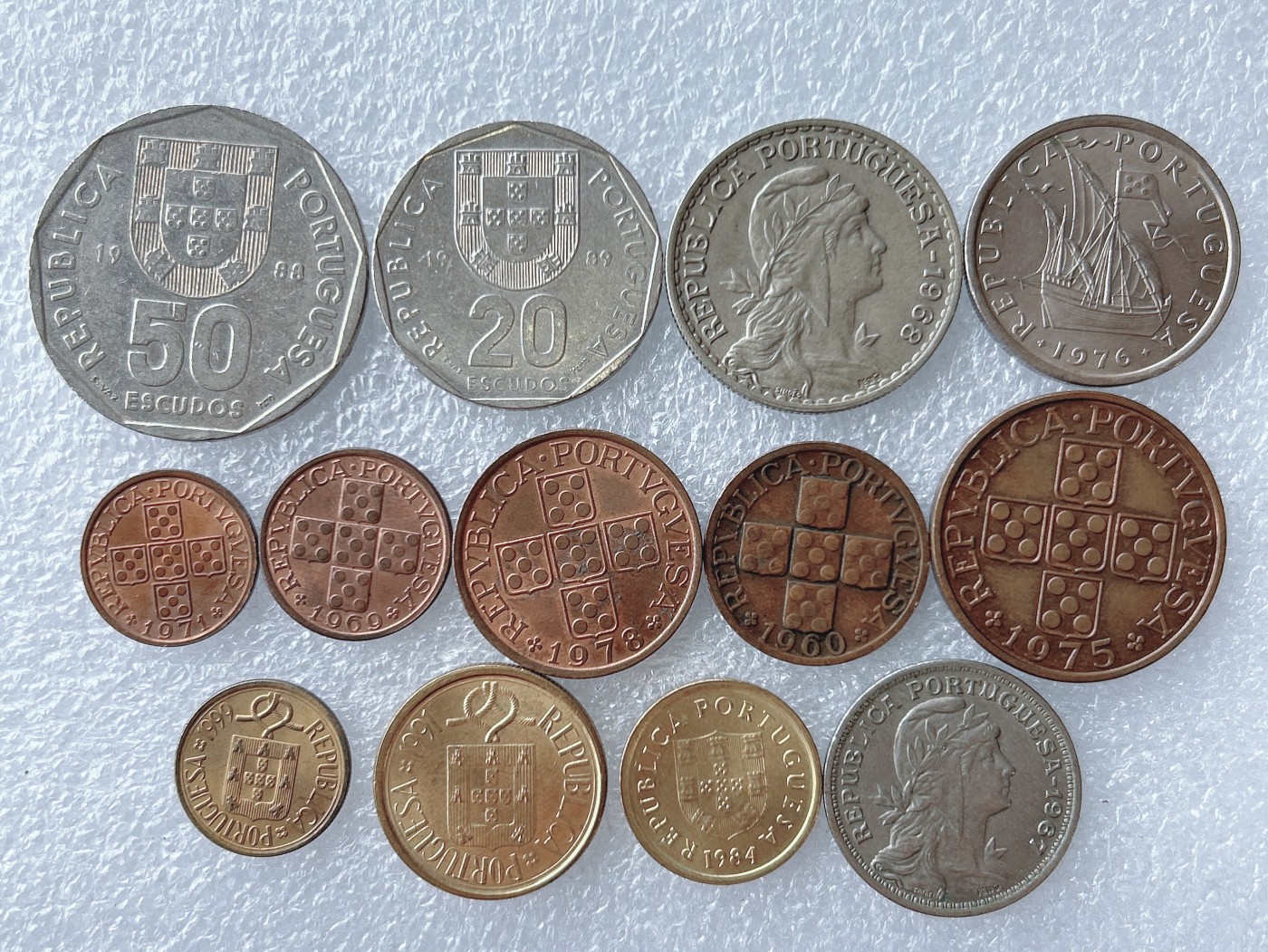 第一海外回流一元起拍收藏 散币专场 第67期 葡萄牙硬币 13枚 无重复