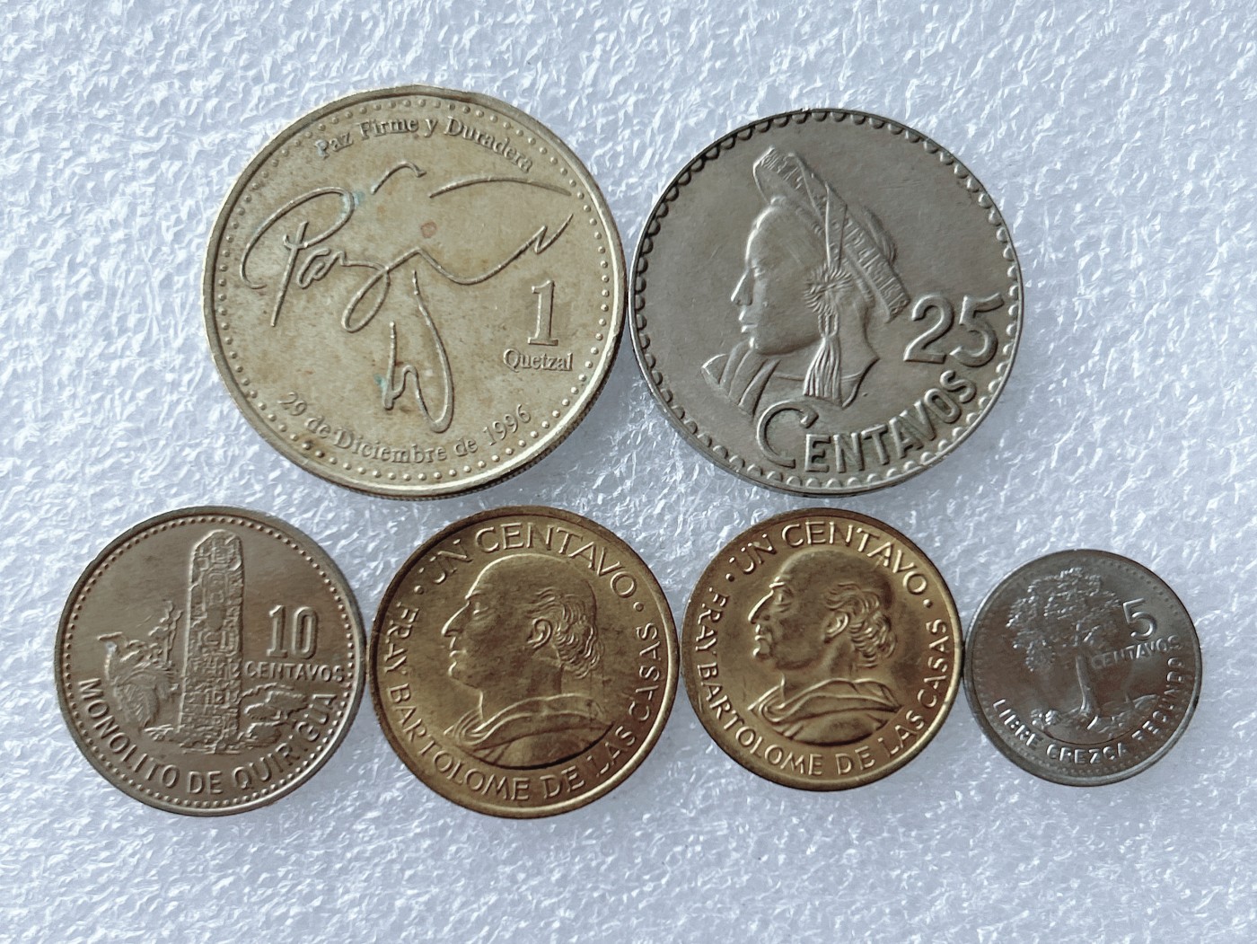 第一海外回流一元起拍收藏 散币专场 第67期 危地马拉硬币 6枚