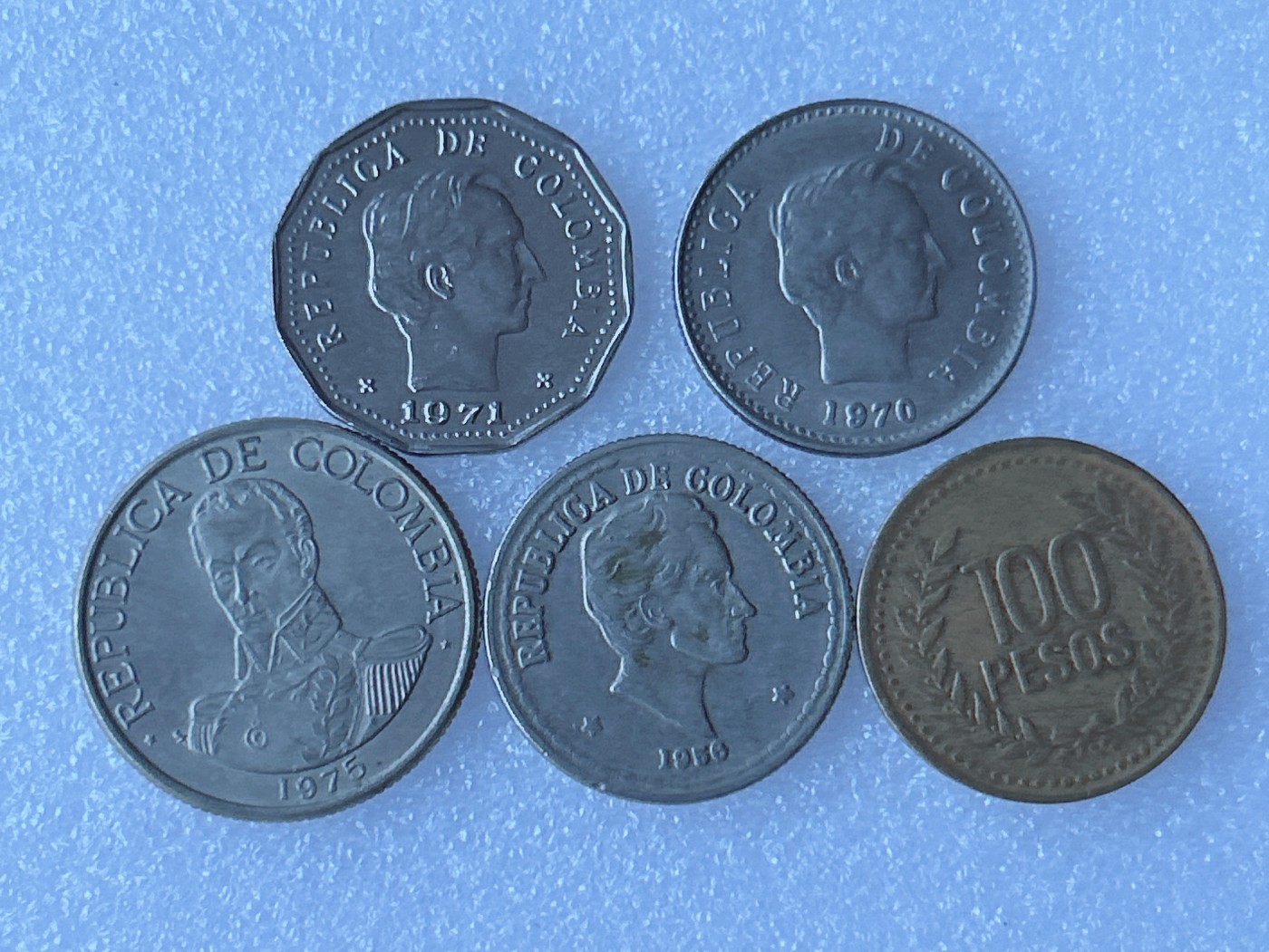 第一海外回流一元起拍收藏 散币专场 第67期 哥伦比亚 5枚