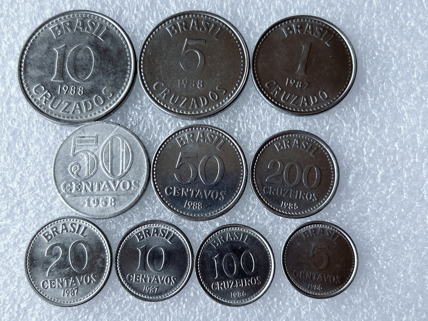 第一海外回流一元起拍收藏 散币专场 第67期 巴西五星版 10枚