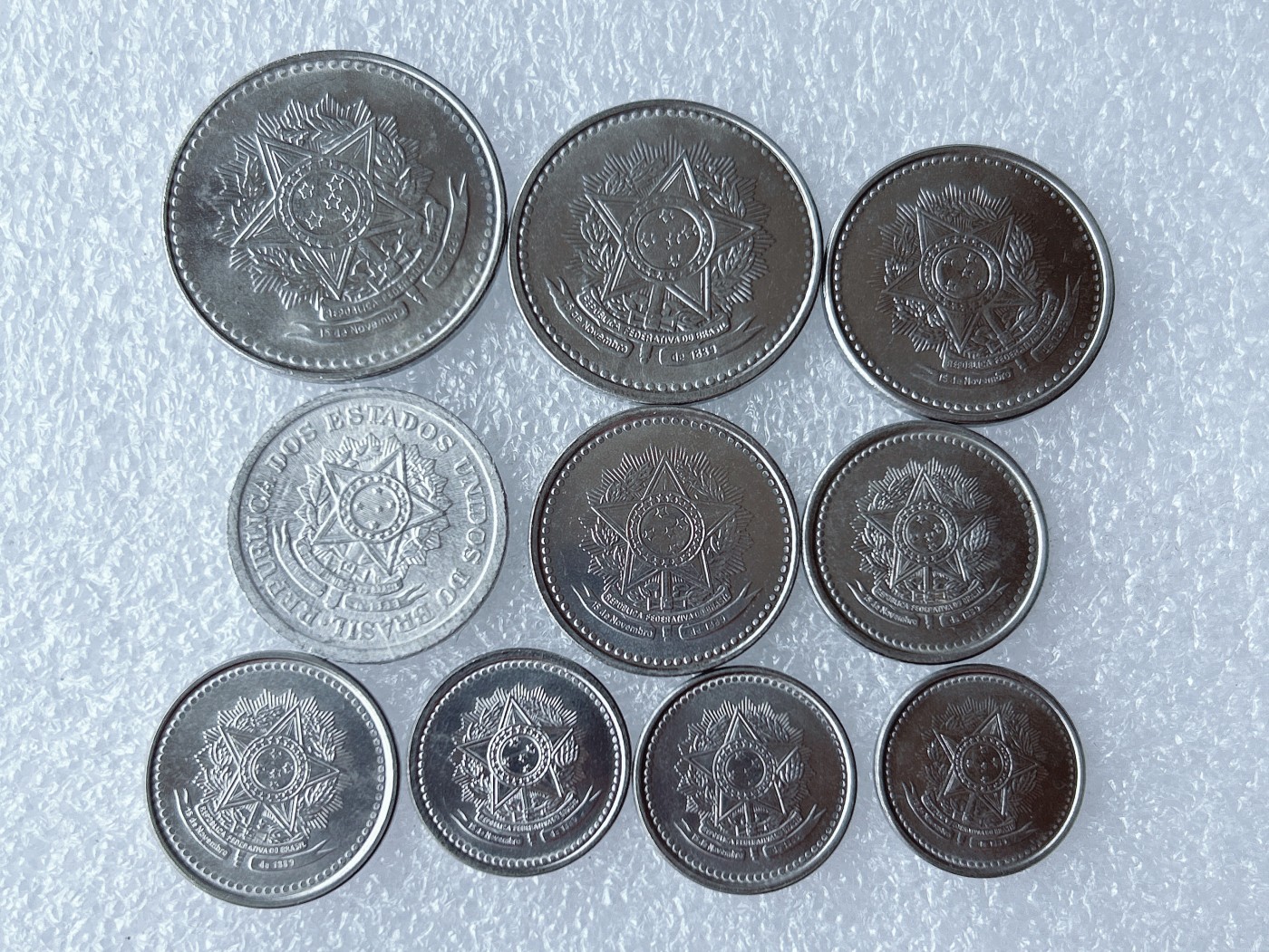 第一海外回流一元起拍收藏 散币专场 第67期 巴西五星版 10枚