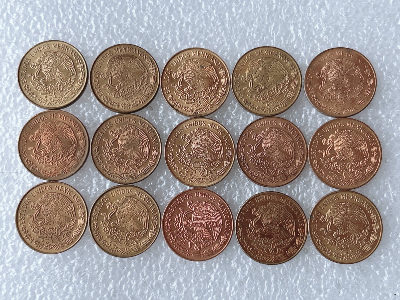 第一海外回流一元起拍收藏 散币专场 第67期 墨西哥5分铜币 15枚