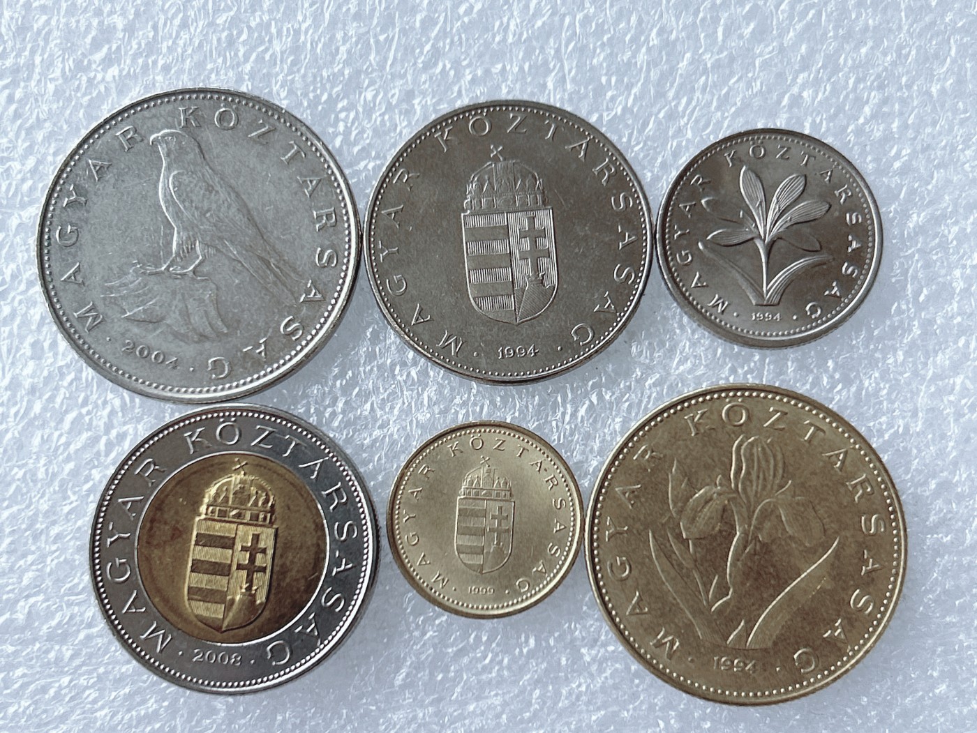 第一海外回流一元起拍收藏 散币专场 第67期 匈牙利硬币6枚套