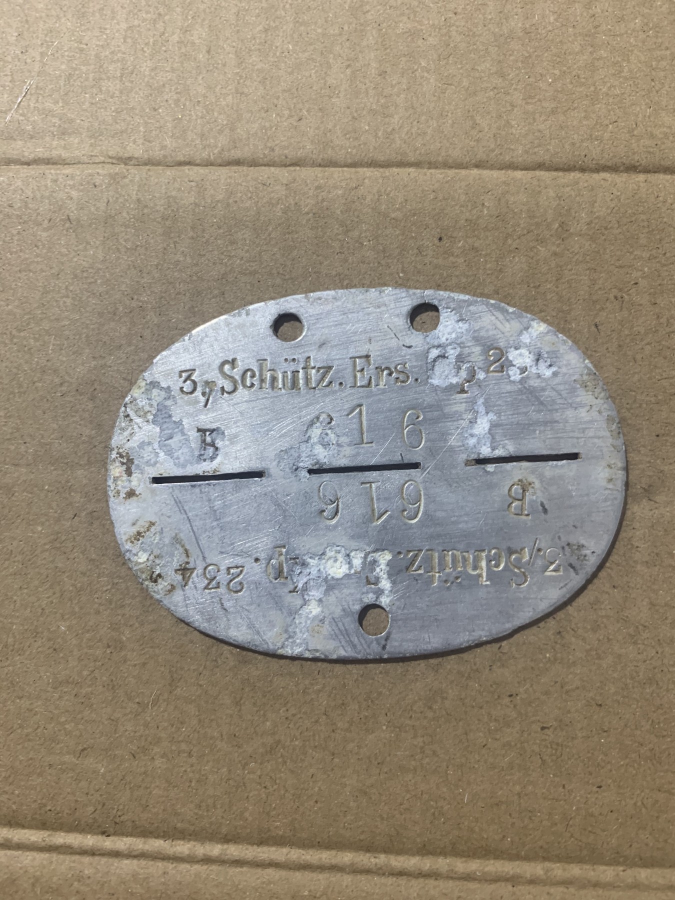 2月15晚7点德国奖章小拍场 （代拍）Ww2国防军狗牌一个