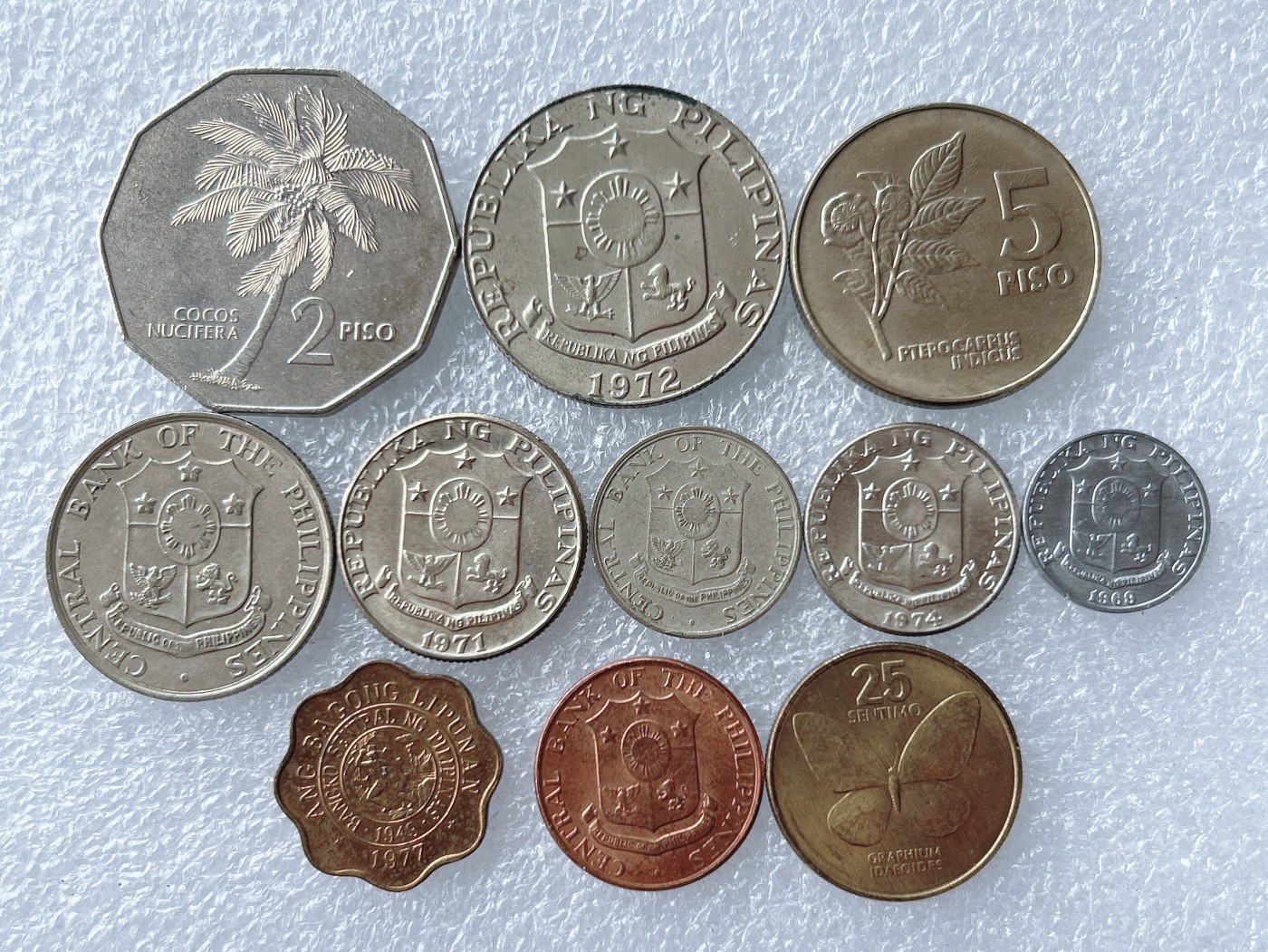第一海外回流一元起拍收藏 散币专场 第67期 菲律宾硬币 11枚