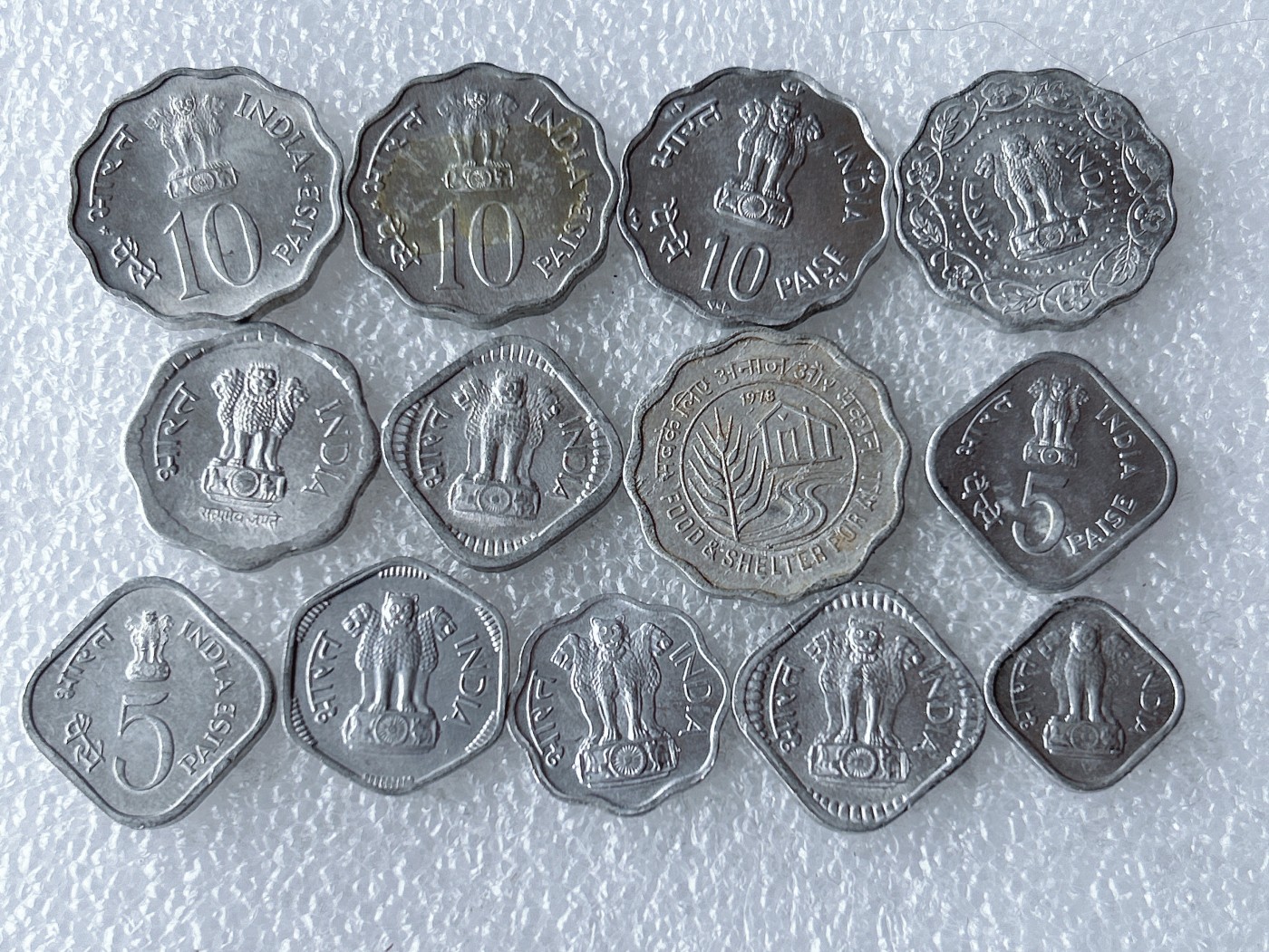 第一海外回流一元起拍收藏 散币专场 第67期 印度铝币 一组13枚