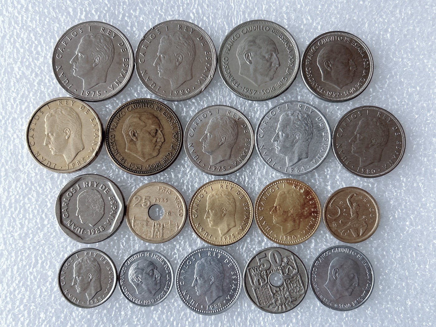 第一海外回流一元起拍收藏 散币专场 第67期 西班牙硬币 19枚 无重复