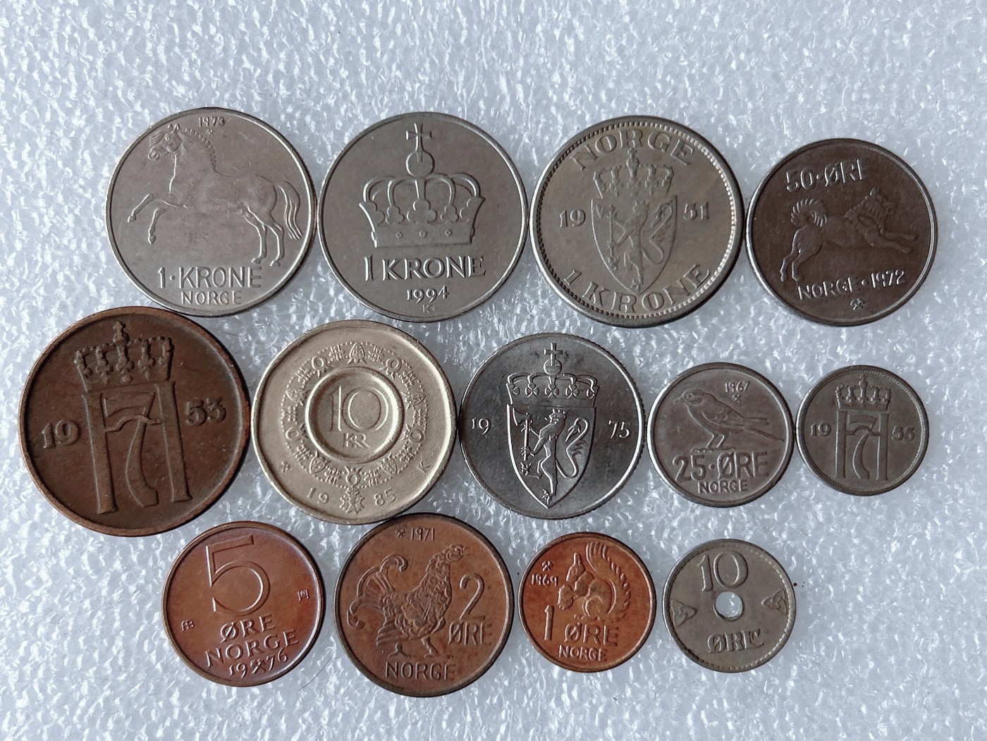 第一海外回流一元起拍收藏 散币专场 第67期 挪威硬币 13枚