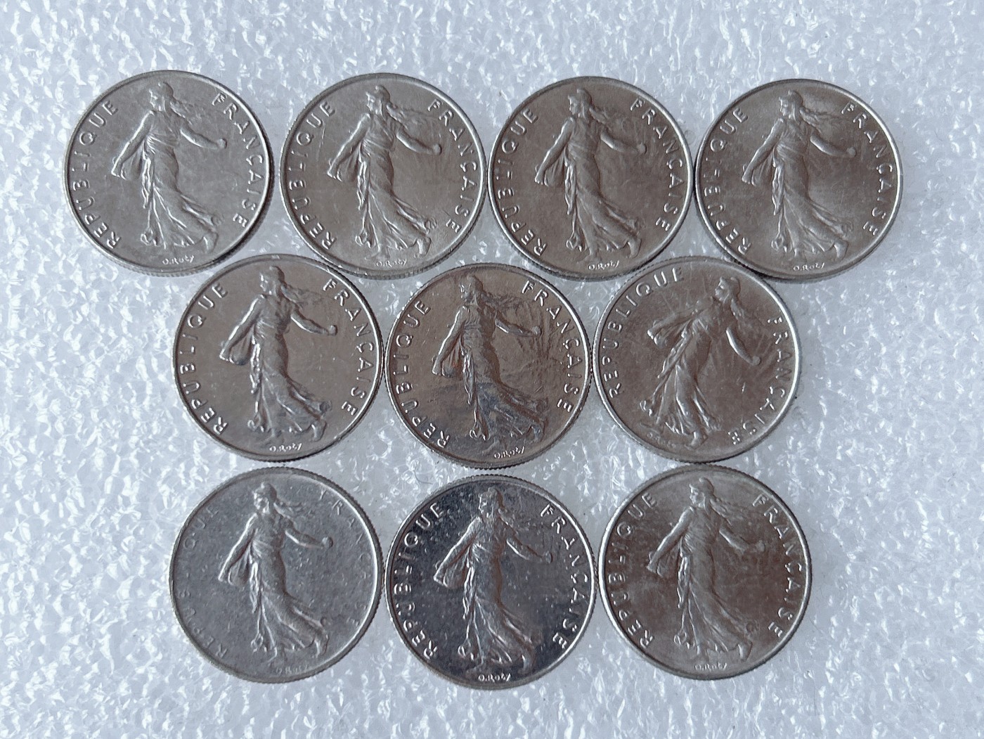 第一海外回流一元起拍收藏 散币专场 第67期 法国1/2法郎 10枚