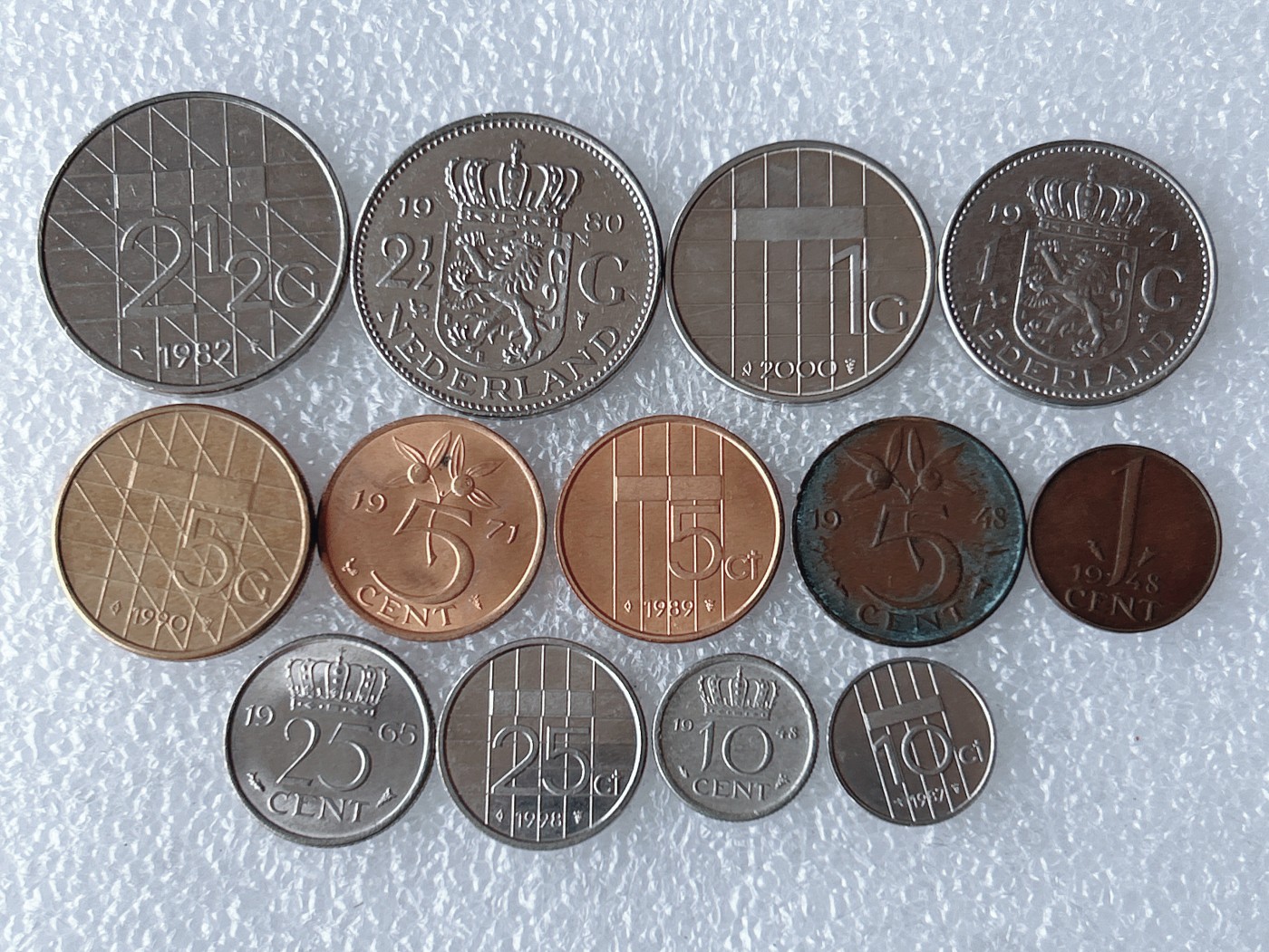 第一海外回流一元起拍收藏 散币专场 第67期 荷兰硬币 13枚 不同版本无重复