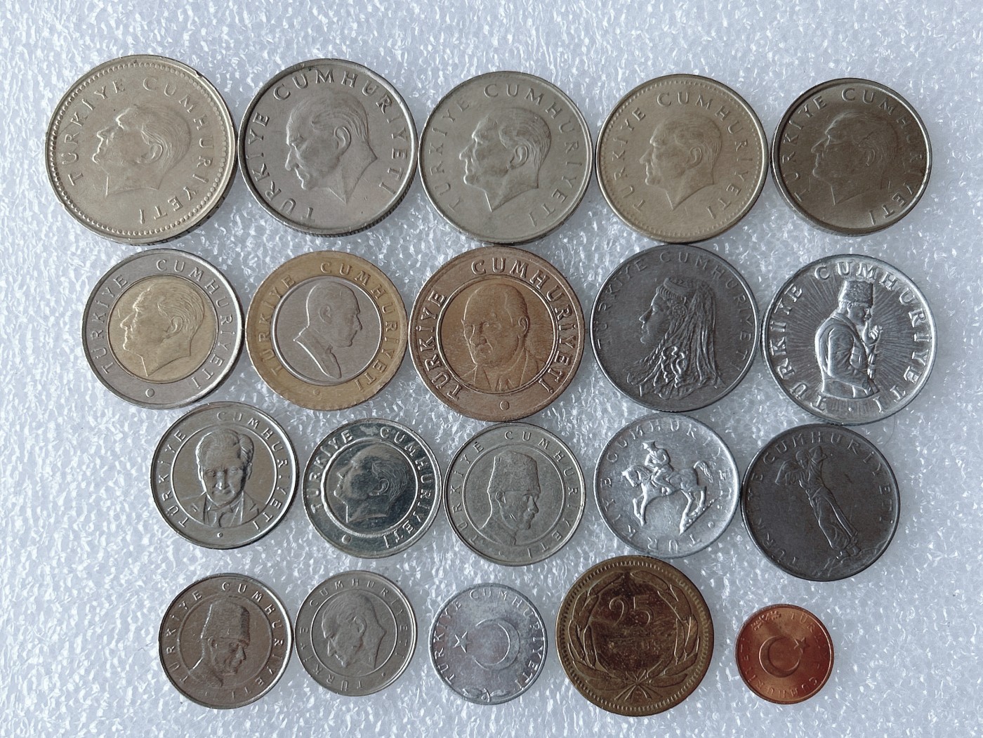 第一海外回流一元起拍收藏 散币专场 第67期 土耳其硬币 20枚 无重复