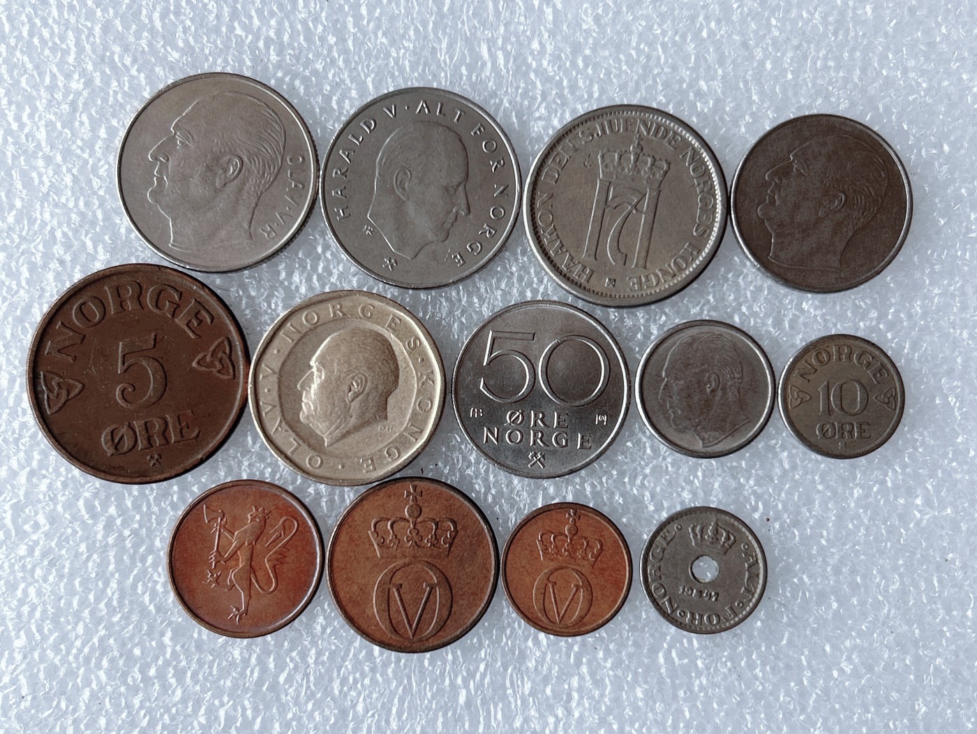 第一海外回流一元起拍收藏 散币专场 第67期 挪威硬币 13枚