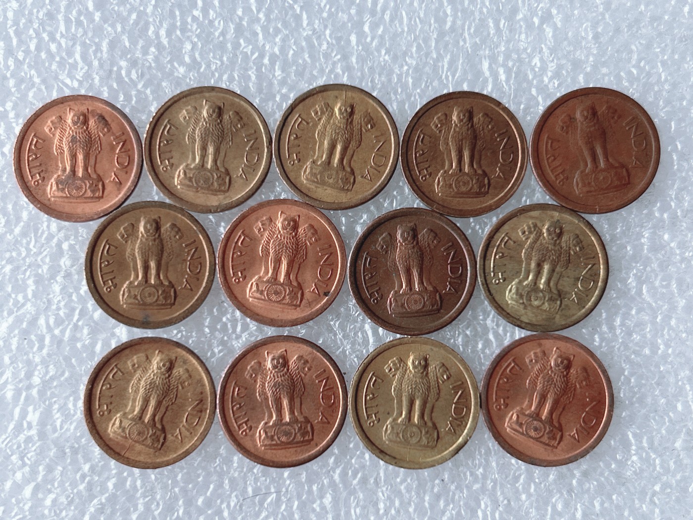 第一海外回流一元起拍收藏 散币专场 第67期 印度1派沙 15枚