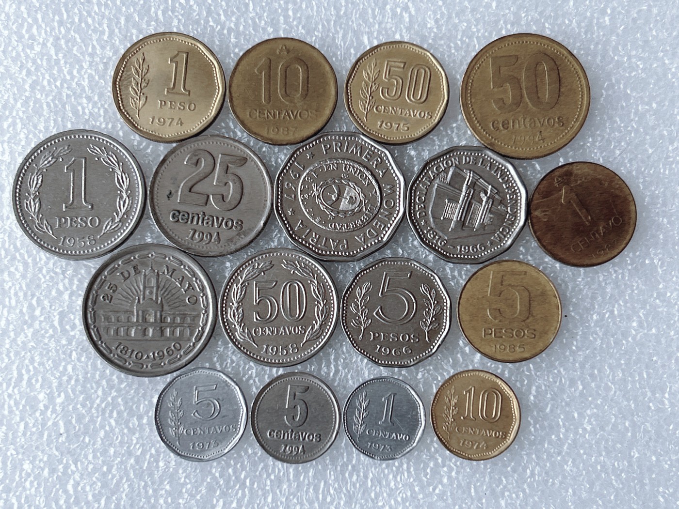 第一海外回流一元起拍收藏 散币专场 第67期 阿根廷硬币 17枚