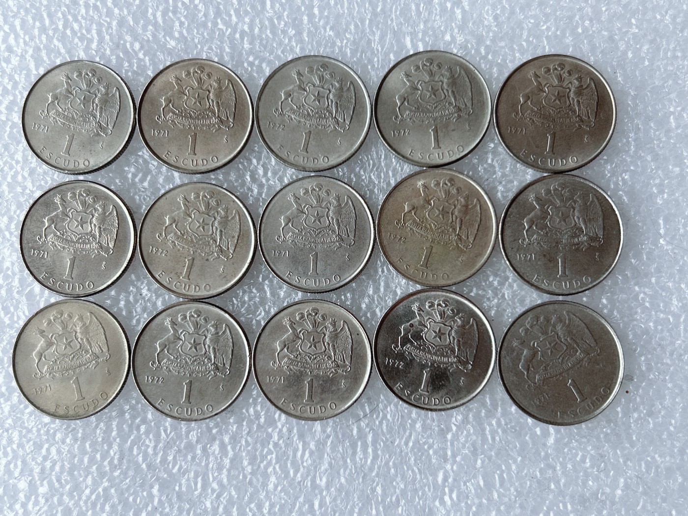 第一海外回流一元起拍收藏 散币专场 第67期 智利1埃斯库多 15枚