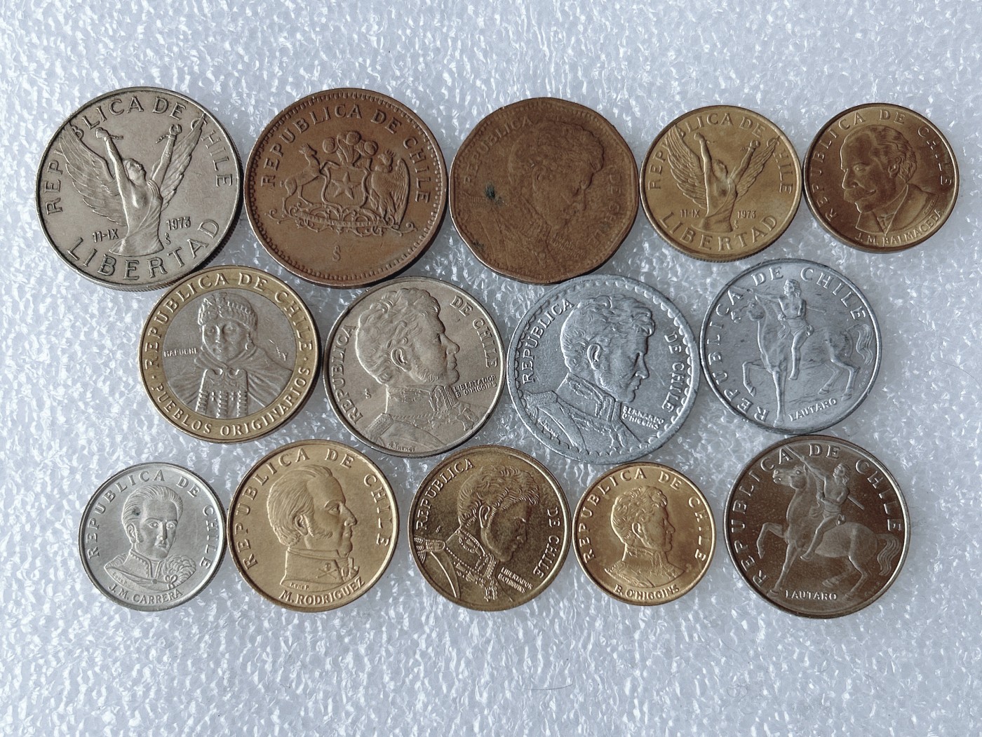 第一海外回流一元起拍收藏 散币专场 第67期 智利硬币 14枚 无重复