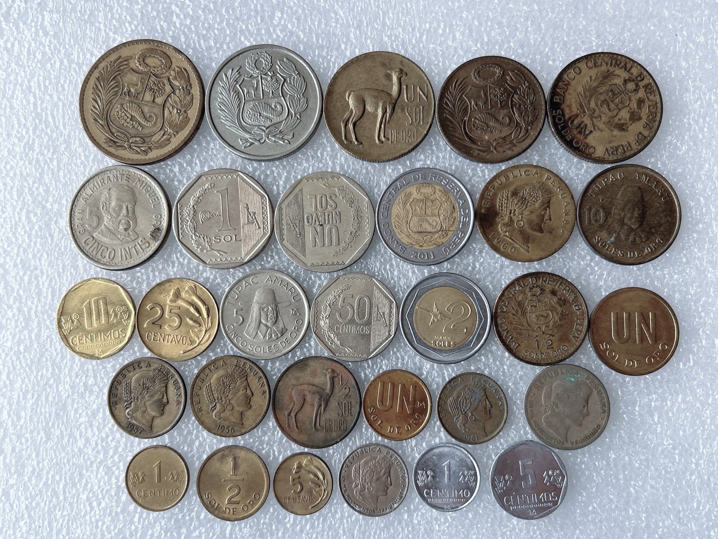 第一海外回流一元起拍收藏 散币专场 第67期 秘鲁硬币 30枚