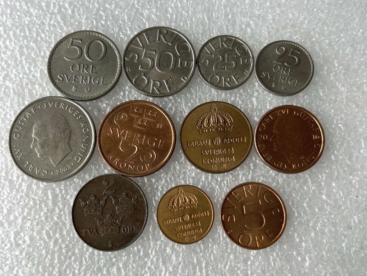 第一海外回流一元起拍收藏 散币专场 第67期 瑞典硬币 11枚