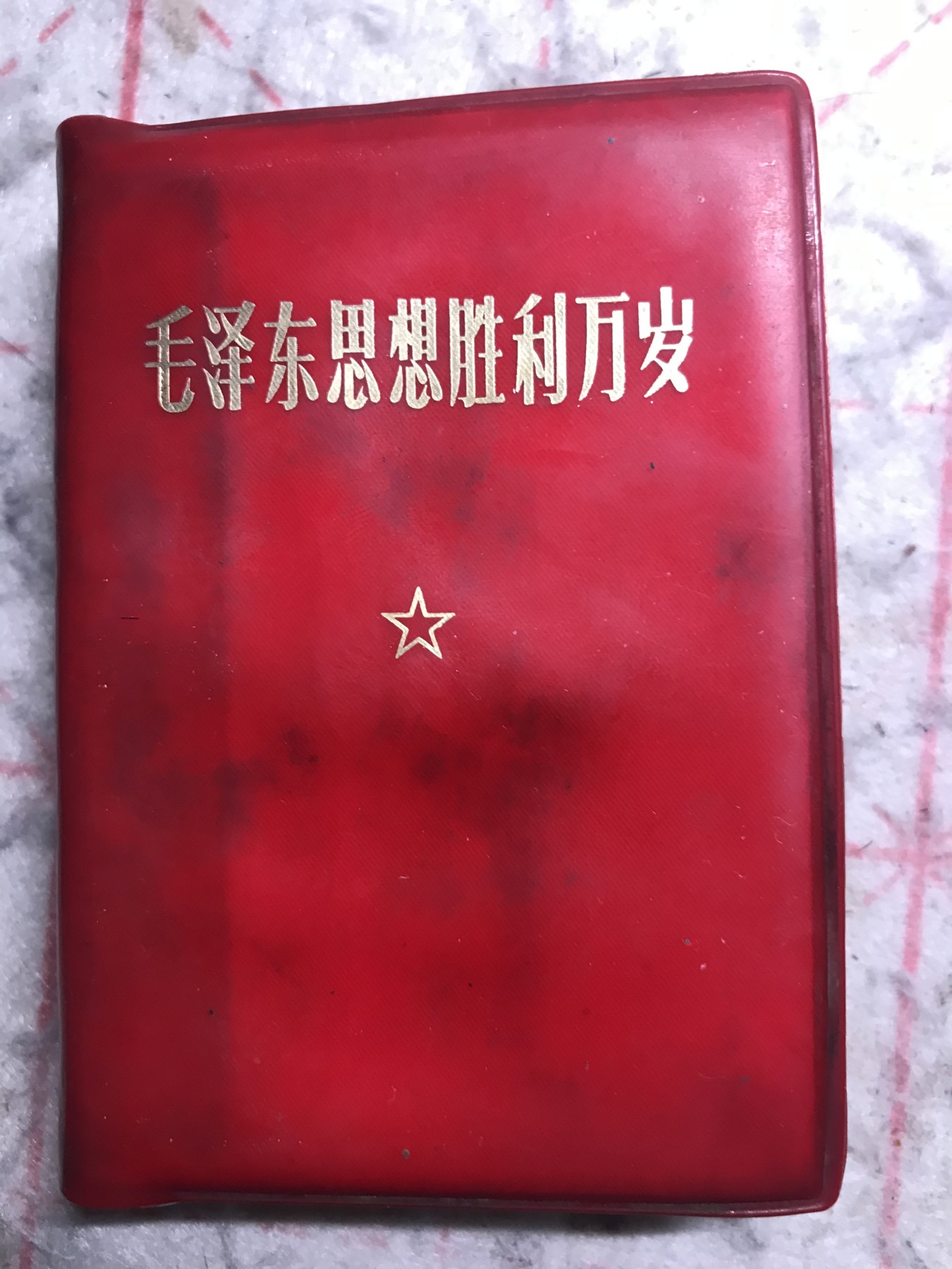 皖江书章，新年拍场，多101 思想胜利万岁，两张题词，有副主席指示。