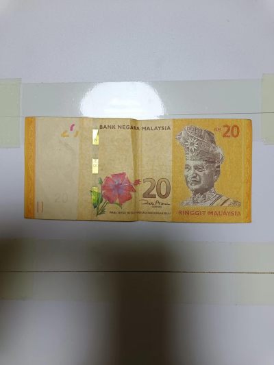 【20240217】非全新纸币第115场 - 马来西亚20纸币，有字迹