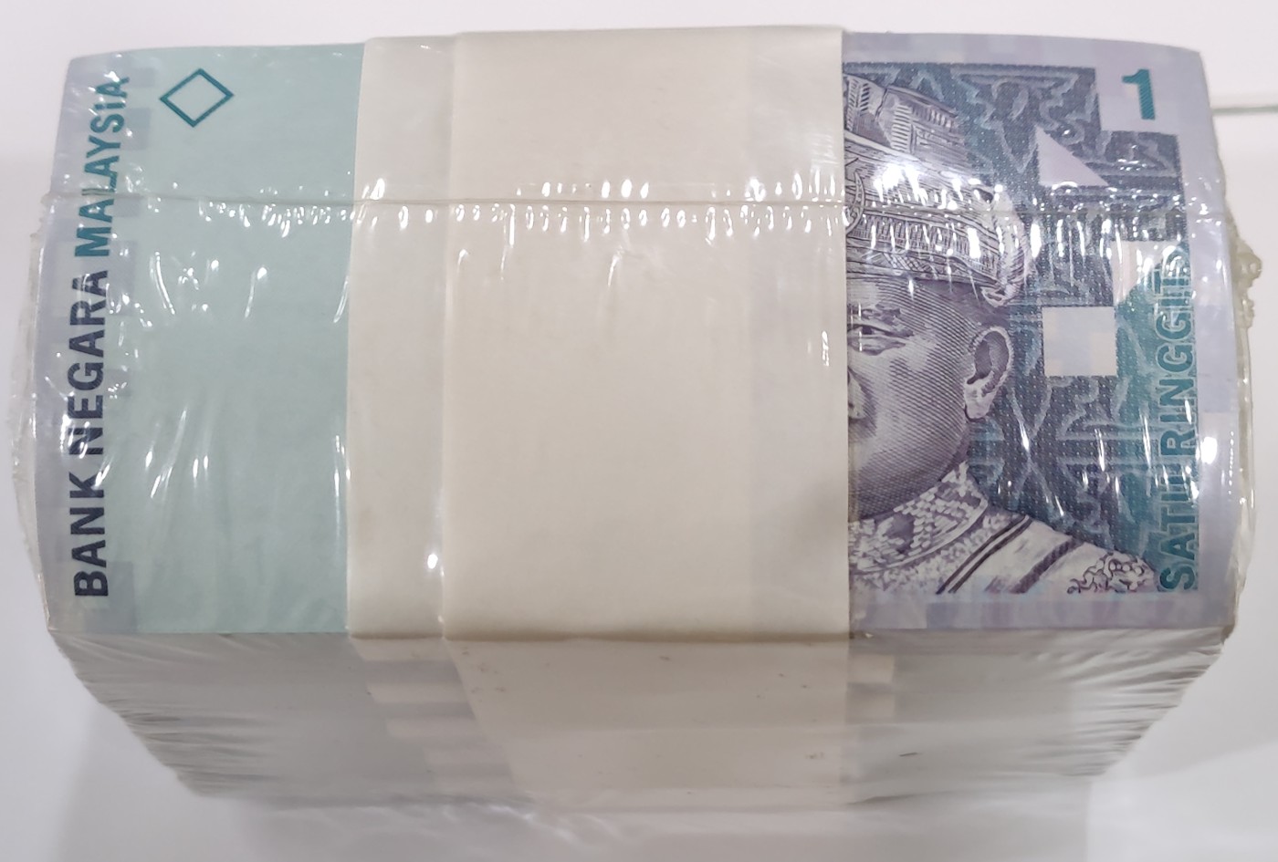 [1000张整梱]全新UNC马来西亚1林吉特纸币2000年亚洲