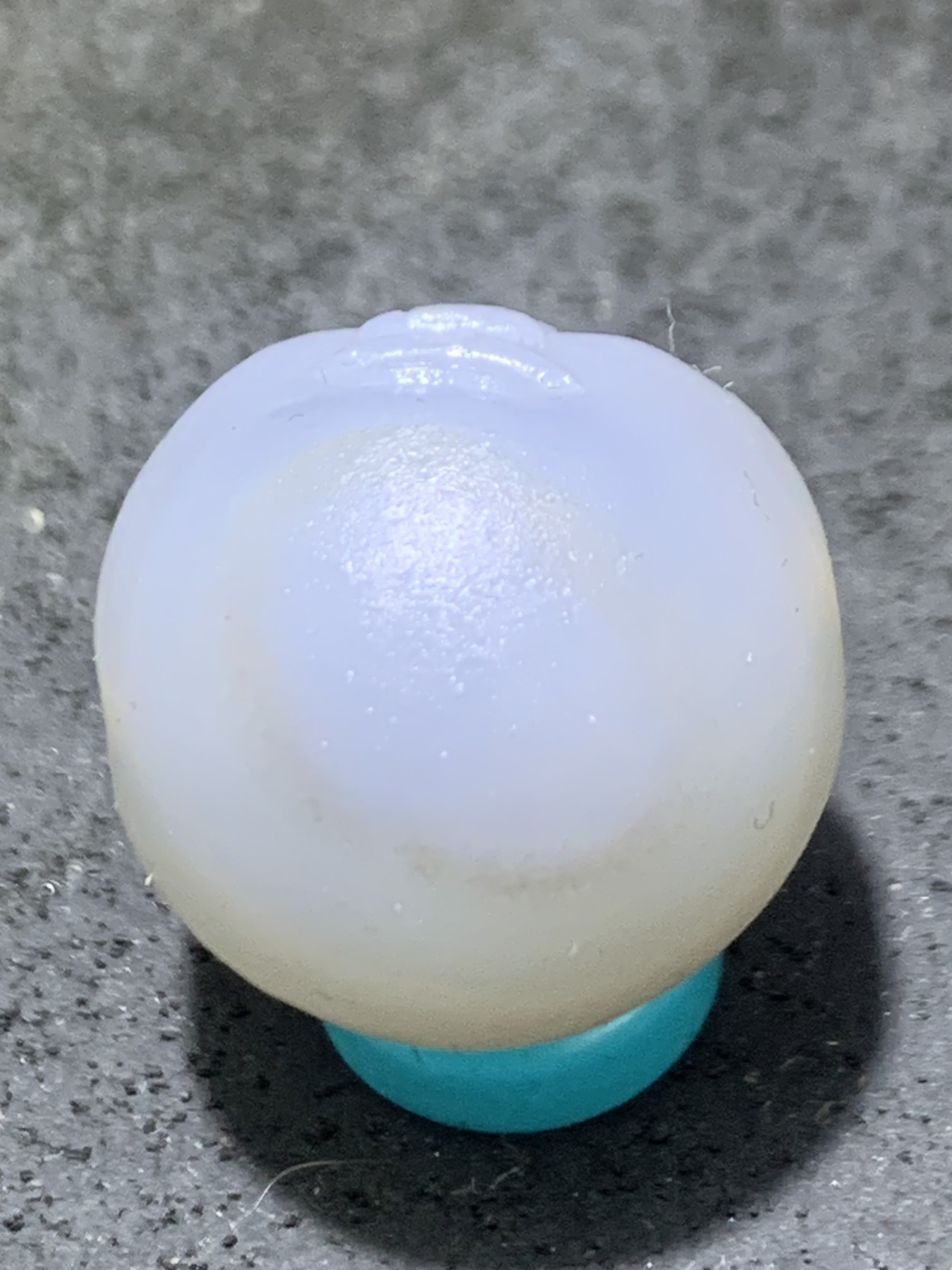 精美高玉化亚光海洋玉髓手工俏色童子2.0随形圆珠一个！