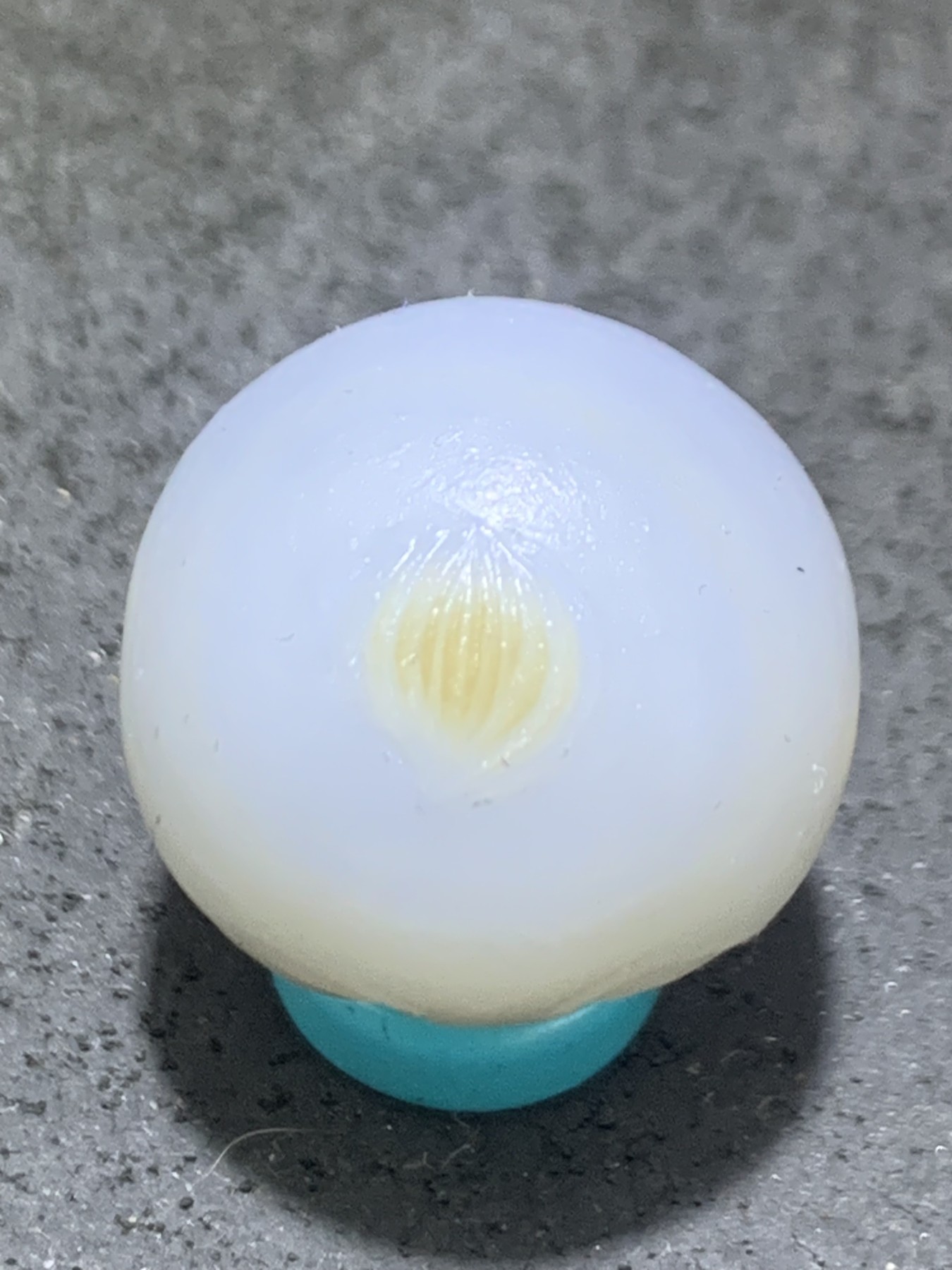 精美高玉化亚光海洋玉髓手工俏色童子2.0随形圆珠一个！