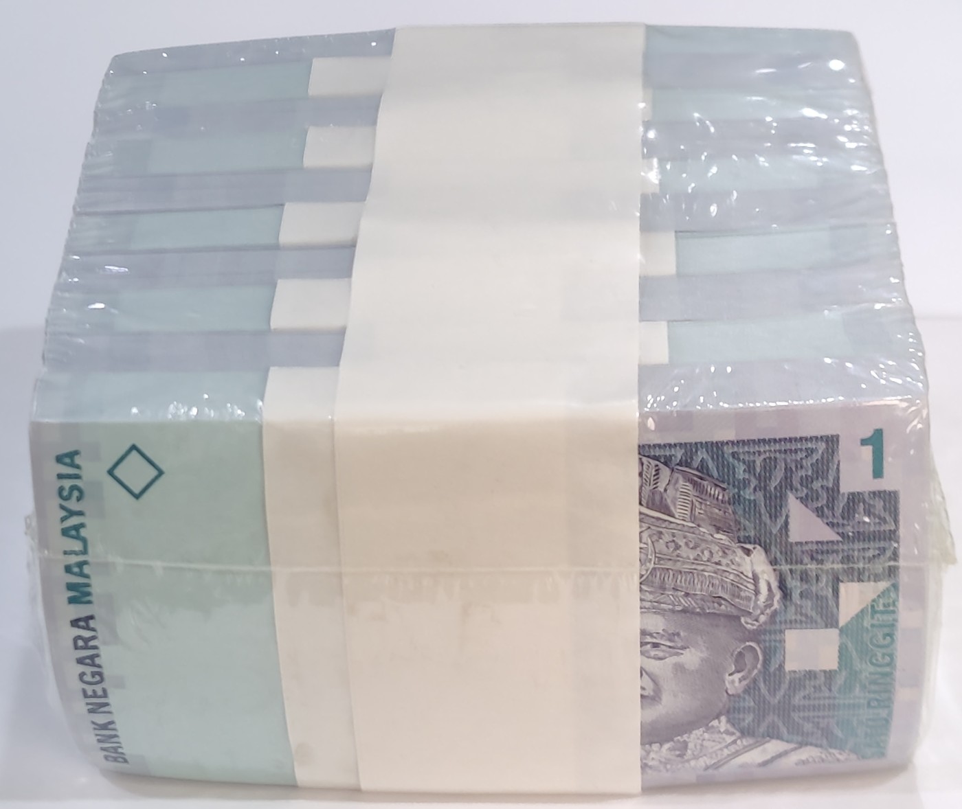 [1000张整梱]全新UNC马来西亚1林吉特纸币2000年亚洲