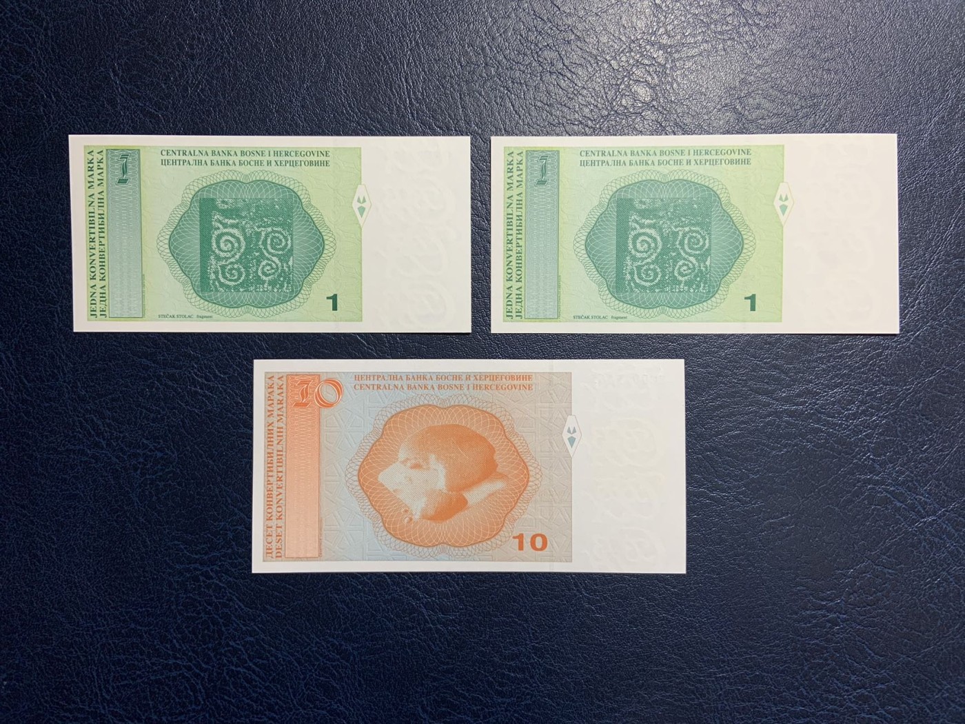 🦩收藏联盟Quantum Auction 第324期拍卖  波斯尼亚和黑塞哥维那2012年1和10马克 品相全新UNC